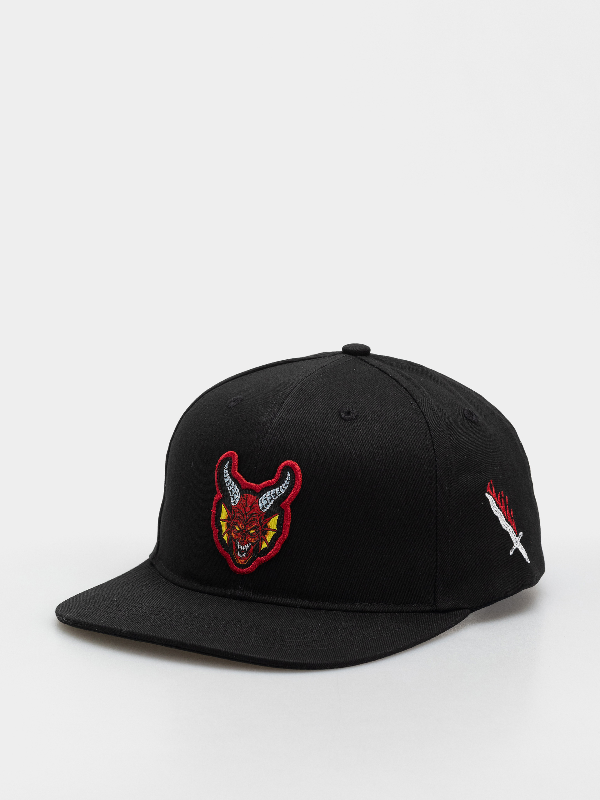 Santa Cruz X Stranger Things Hellfire Club Snapback Structured Hat Baseball sapka (black)