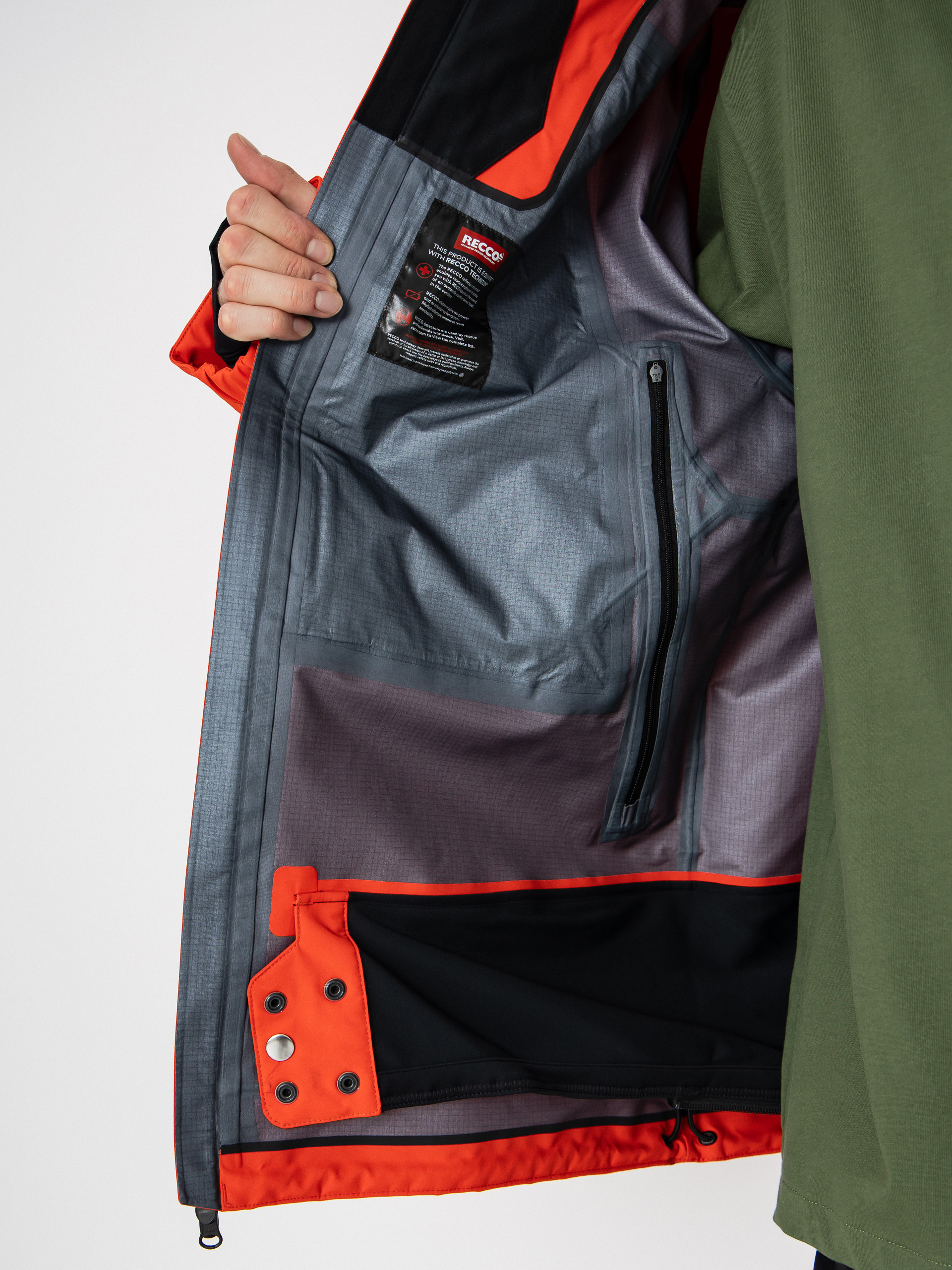 Férfi Snowboard dzseki Volcom Anyox Guide Gore Pro Shell (orange shock)