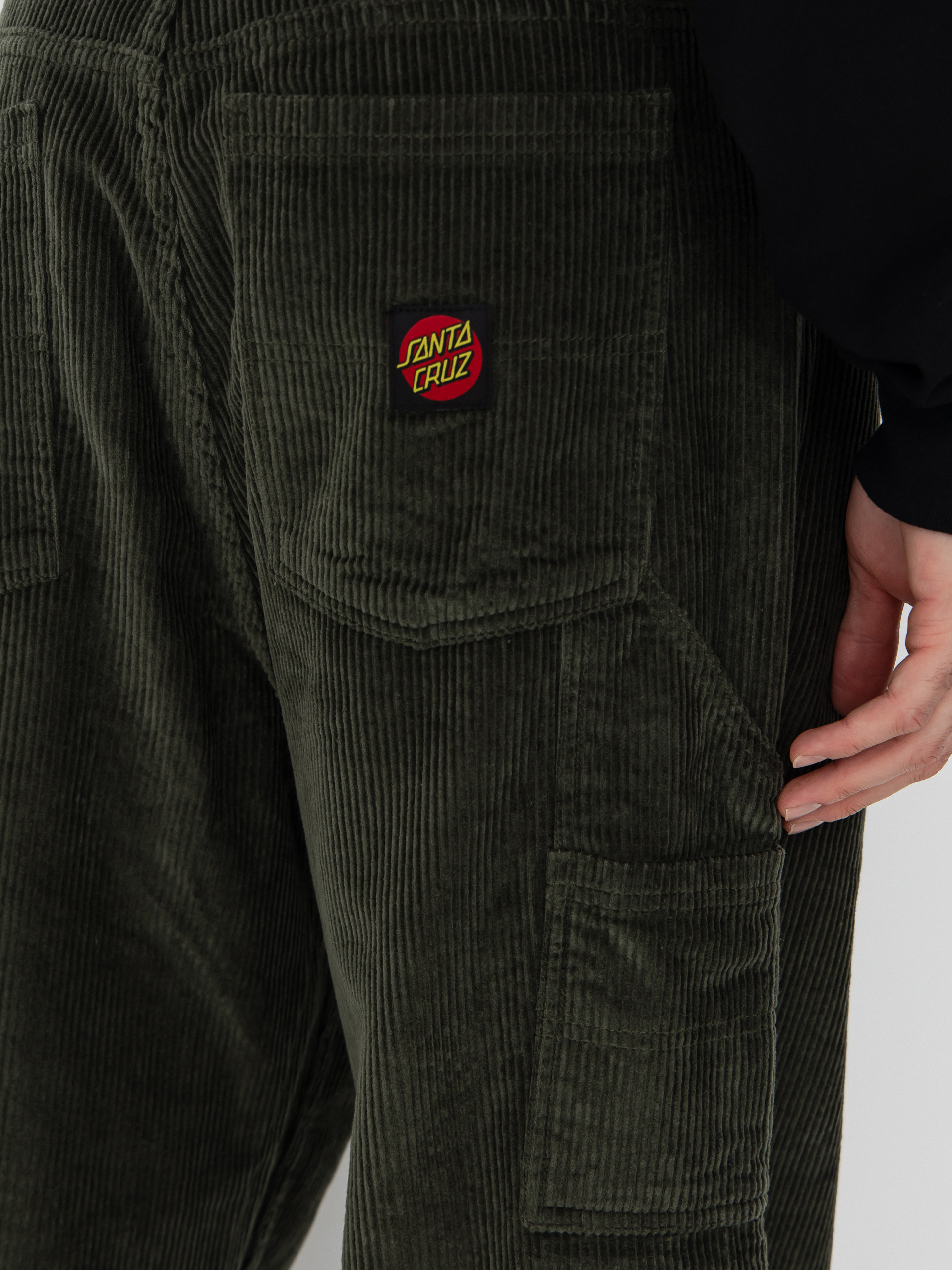 Kisnadrág Santa Cruz Carpenter Big (dark moss cord)