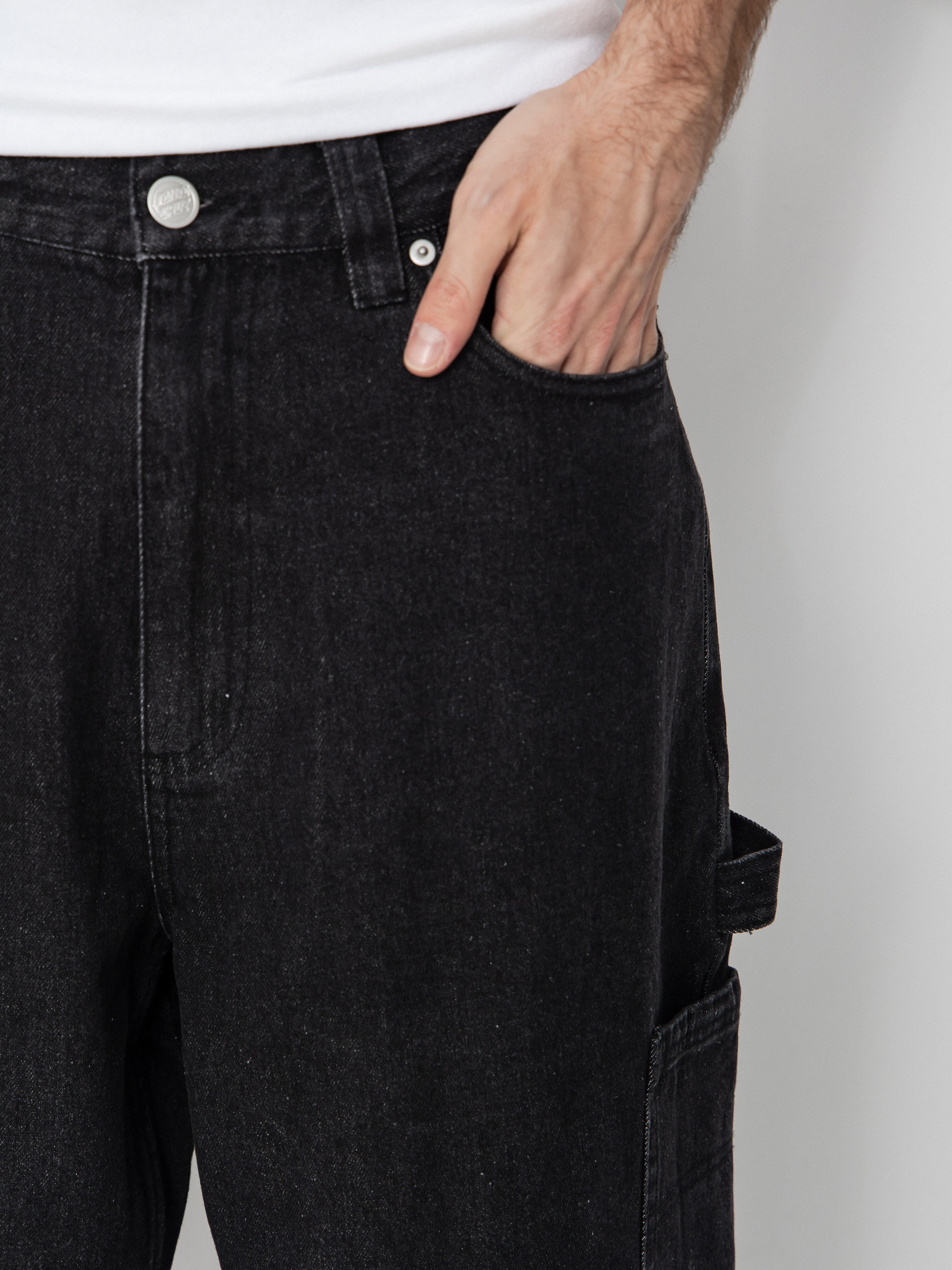 Kisnadrág Santa Cruz Carpenter Big (black wash)