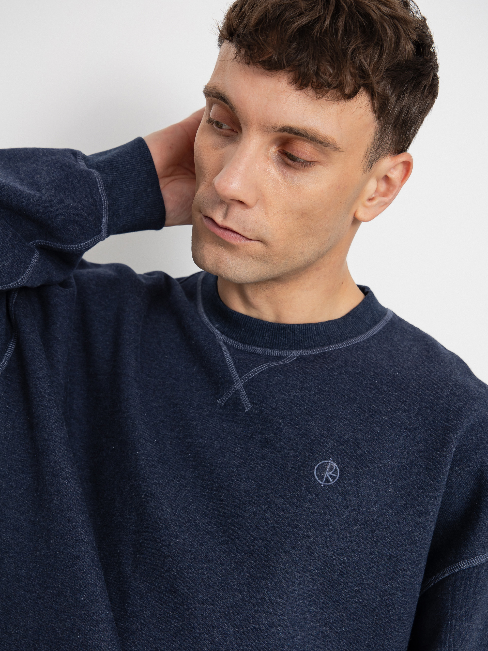 Pulóver Polar Skate Frankie Crewneck (navy melange)