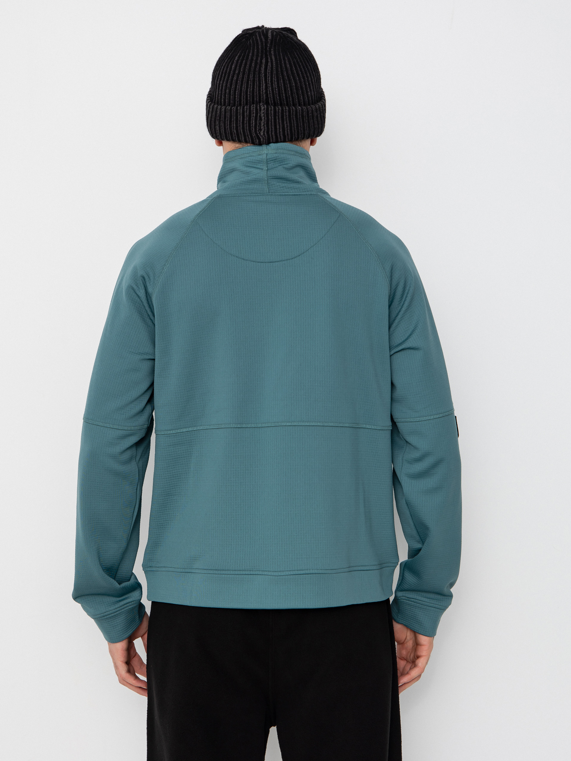 Jones Snowboards Flagship Rec Grid 1/2 Zip Pulóver (atlantic blue)