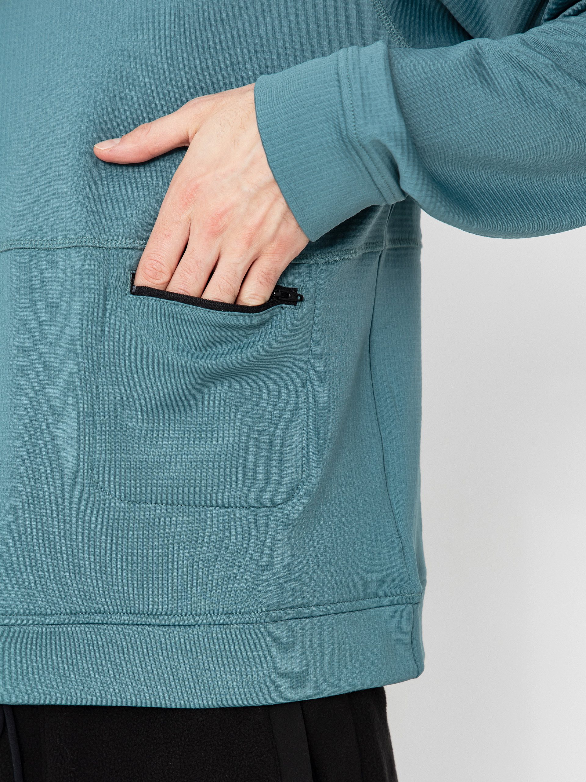 Jones Snowboards Flagship Rec Grid 1/2 Zip Pulóver (atlantic blue)