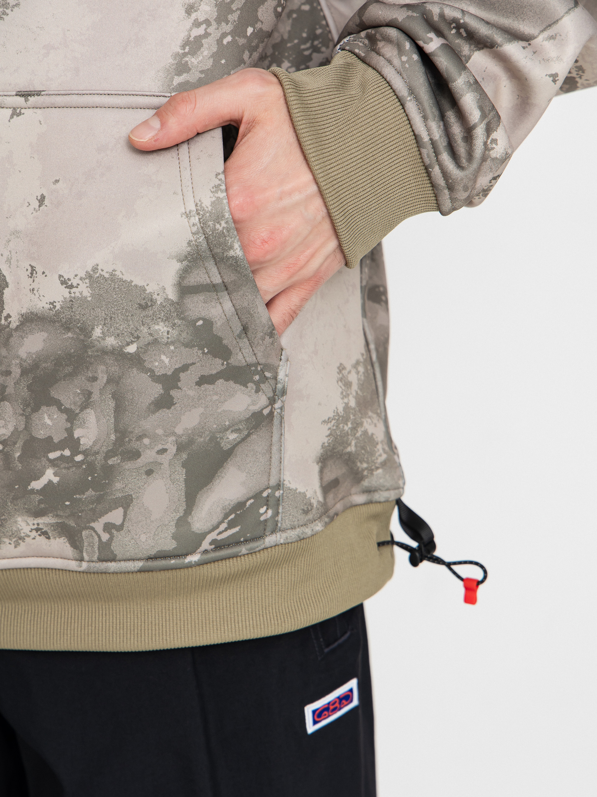 Férfi Thermo pulóver 686 Bonded Fleece HD (limestone hemisphere print)