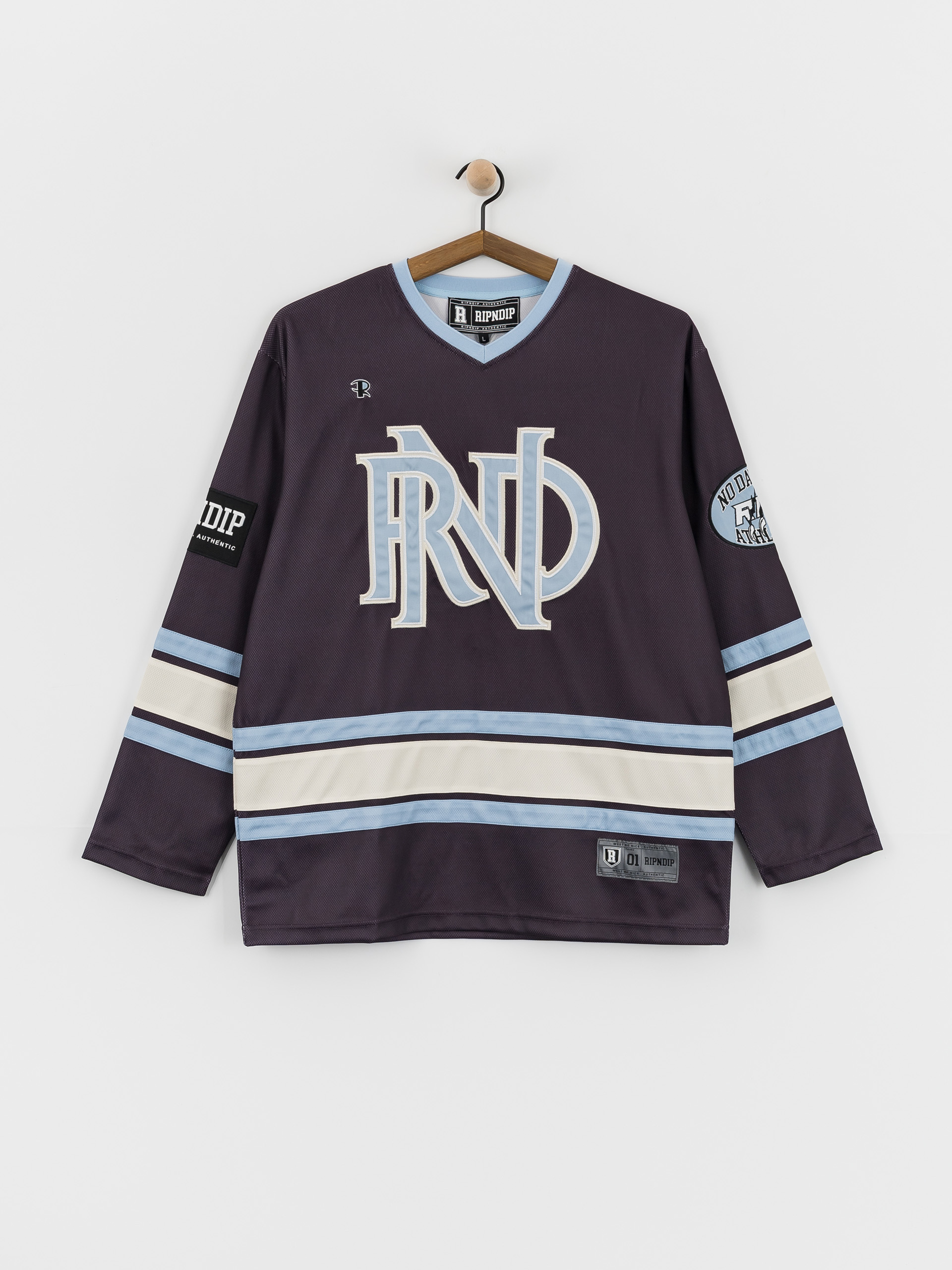RipNDip No Days Off Hockey Jersey Póló (plum)