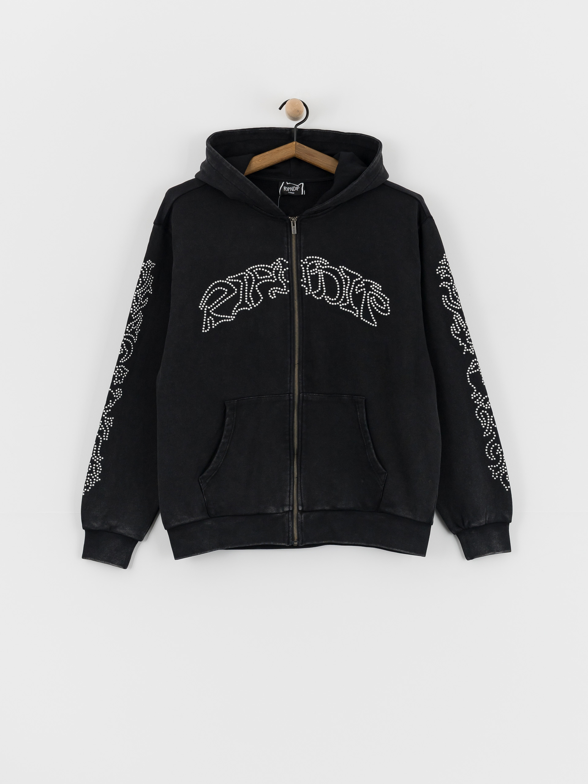 RipNDip Pretty Flacko Zip HD Kapucnis pulóver (black/charcoal)