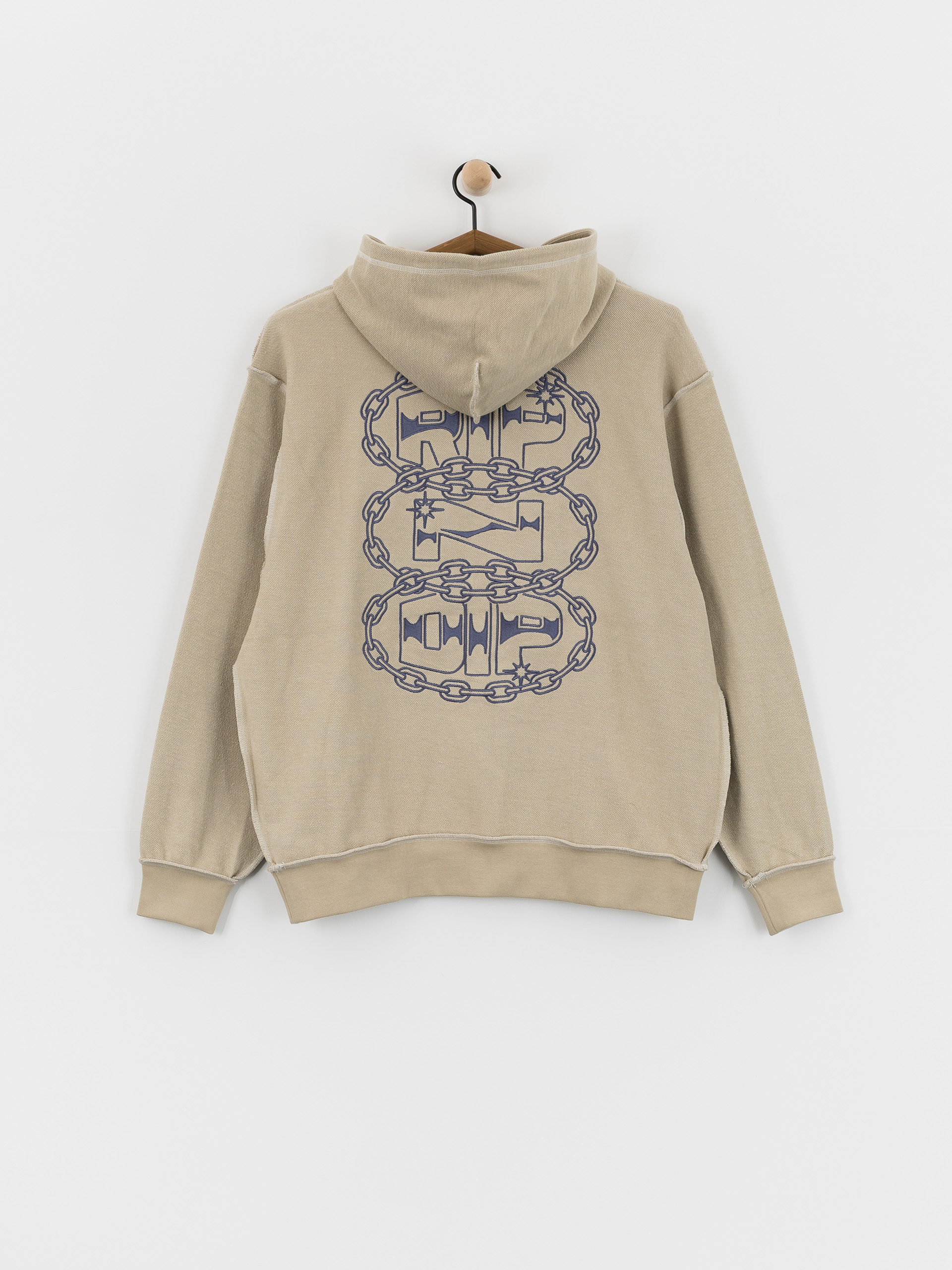 RipNDip Linked Up Reverse Stitched HD Kapucnis pulóver (khaki)