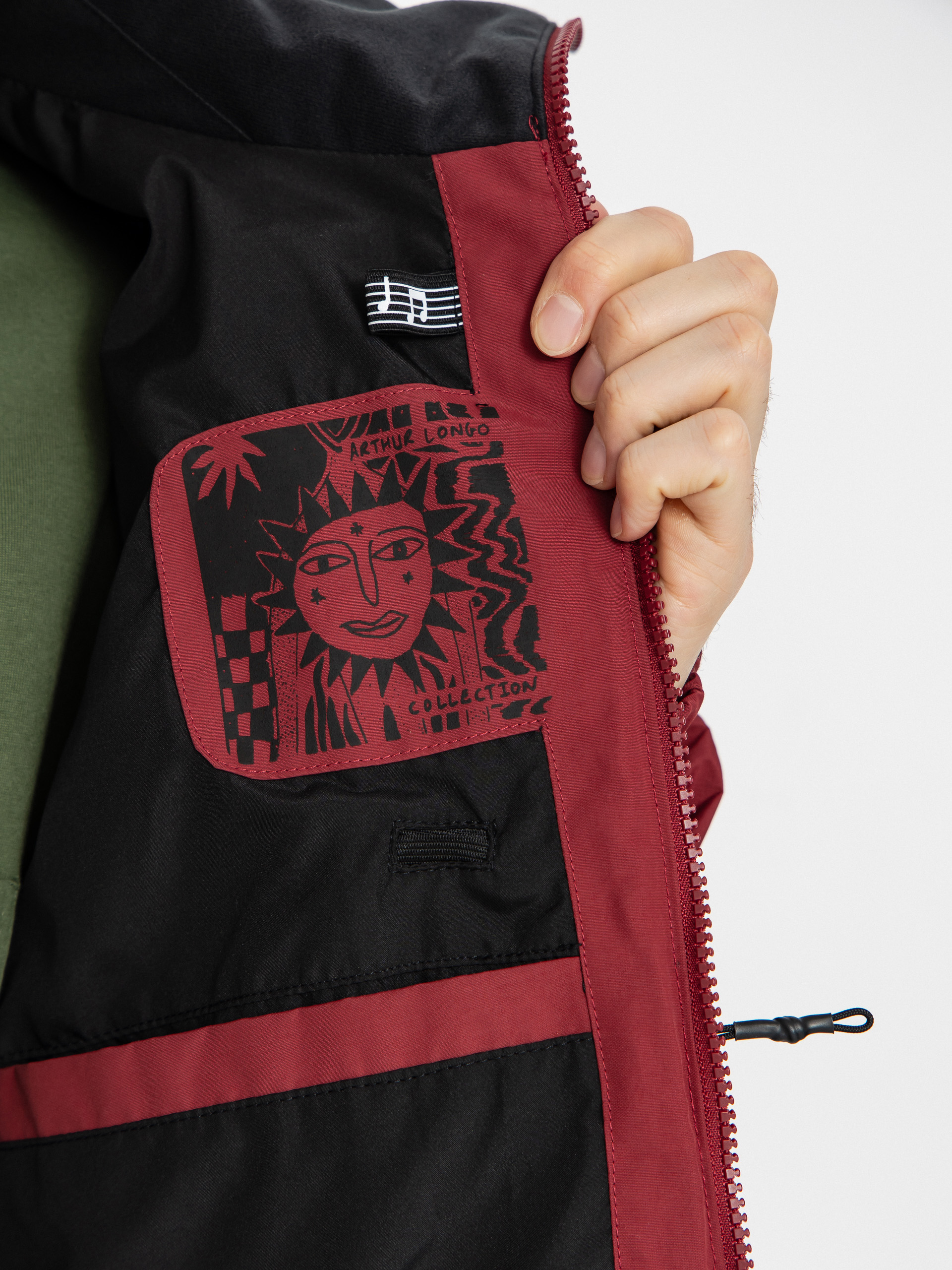 Férfi Volcom Longo Gore Tex Snowboard dzseki (burnt red)