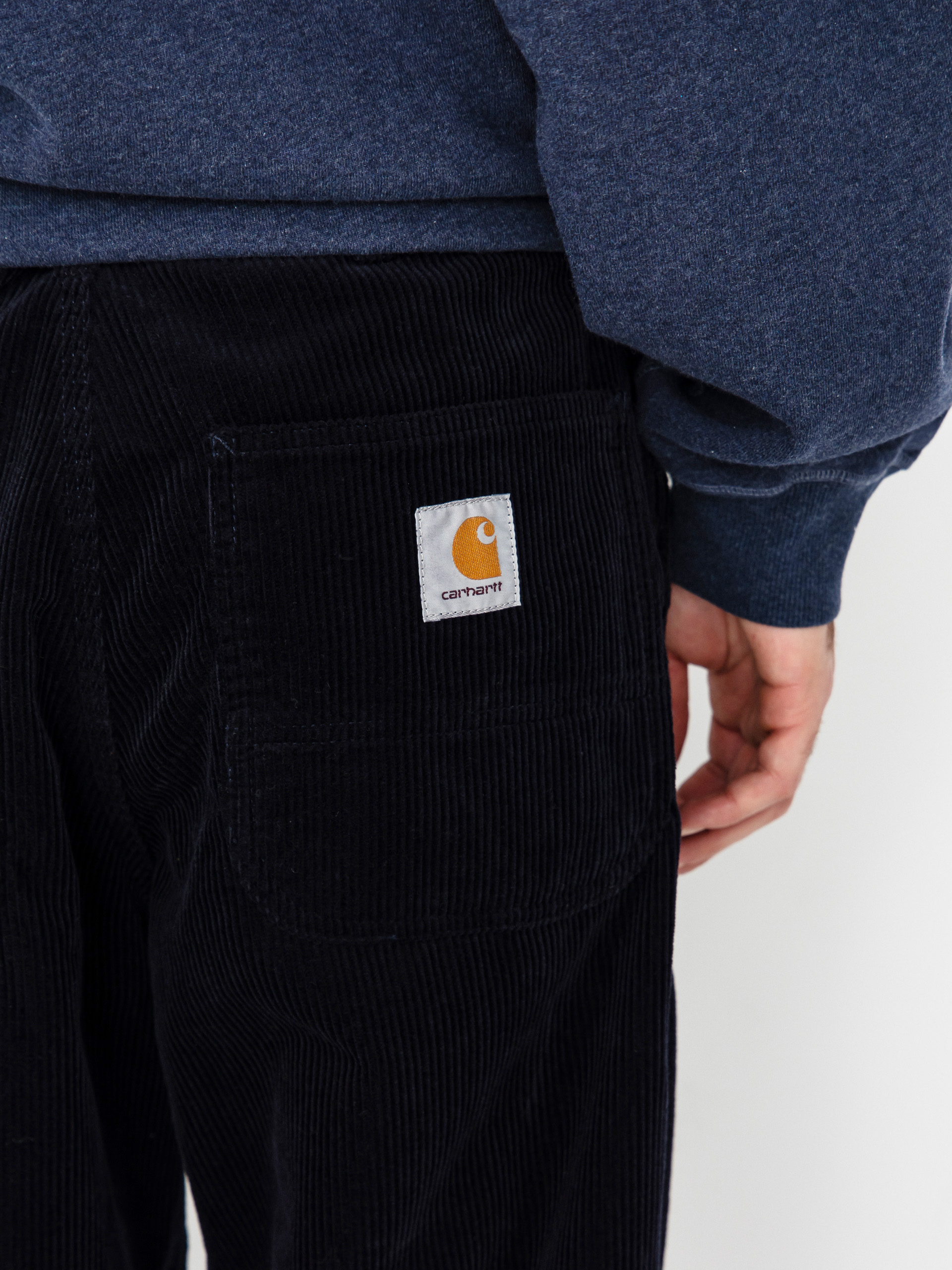 Kisnadrág Carhartt WIP Simple (dark navy/rinsed)