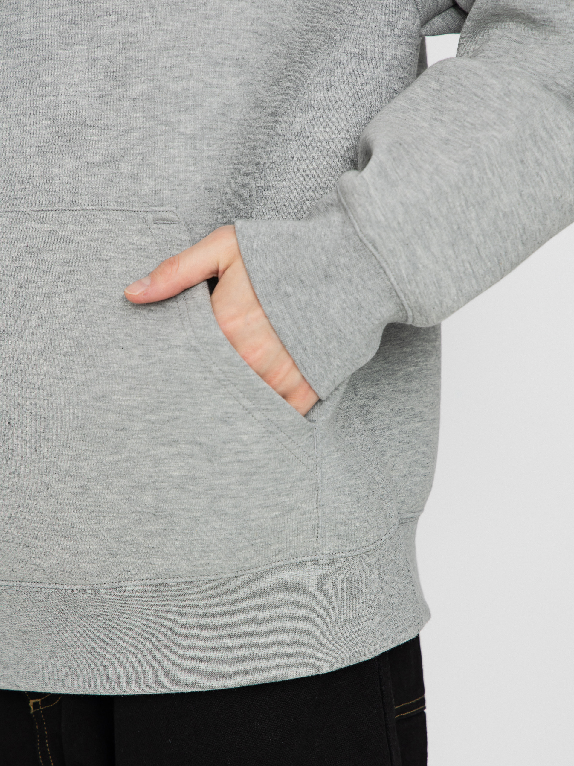 Kapucnis pulóver Carhartt WIP Alda HD (grey heather/white)