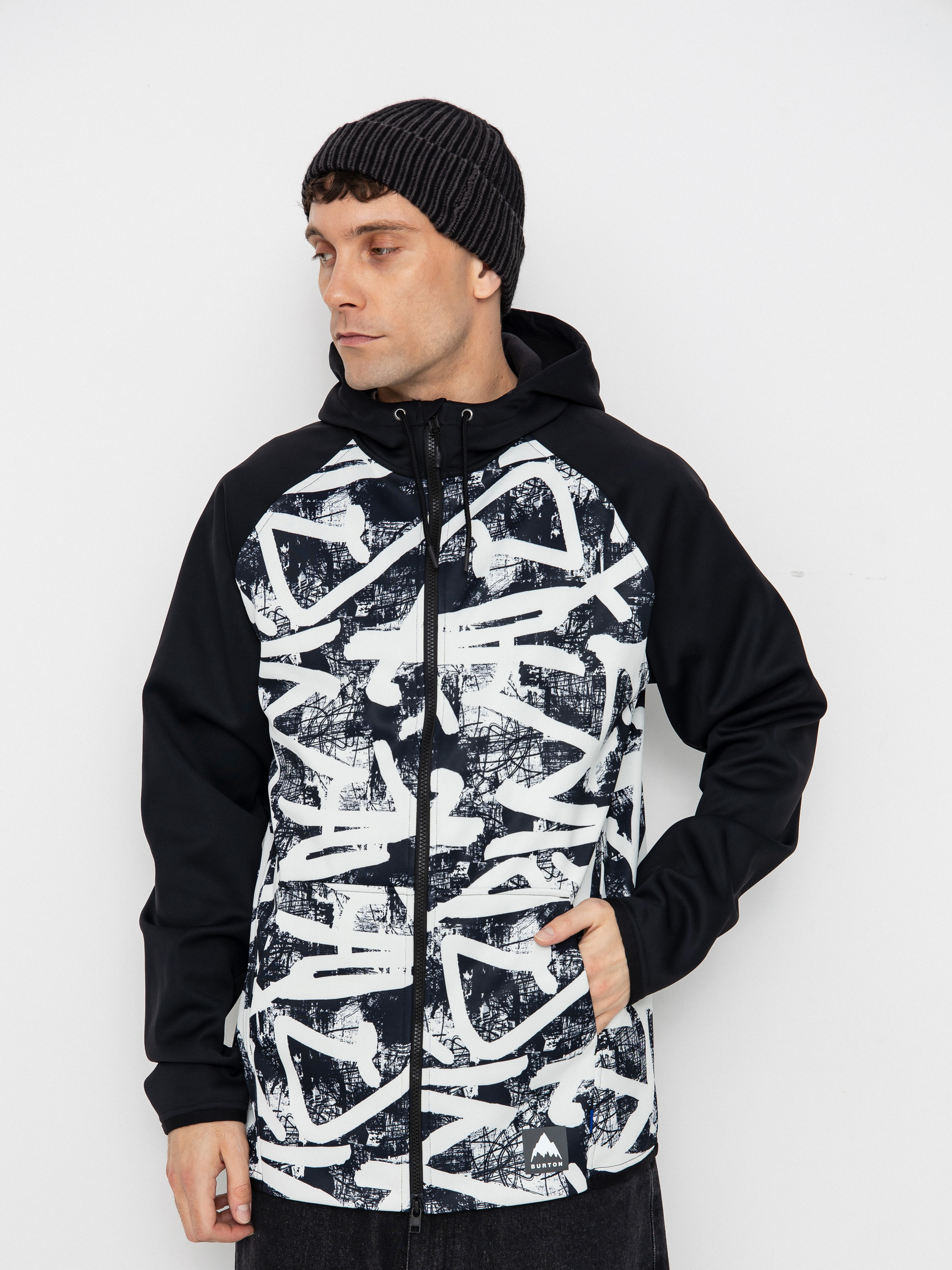 Férfi Thermo pulóver Burton Crown ZHD (city streets/true black)