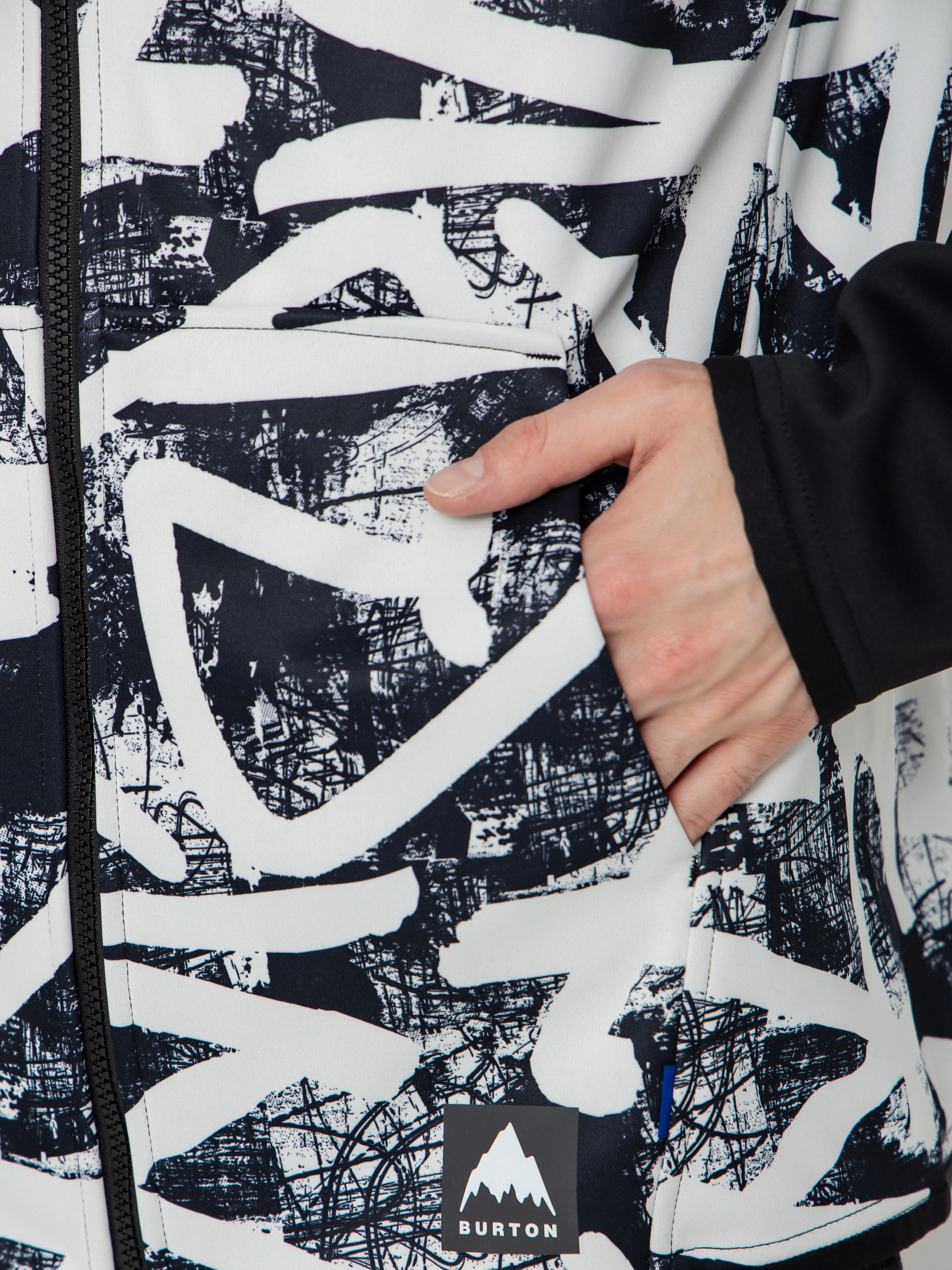 Férfi Thermo pulóver Burton Crown ZHD (city streets/true black)