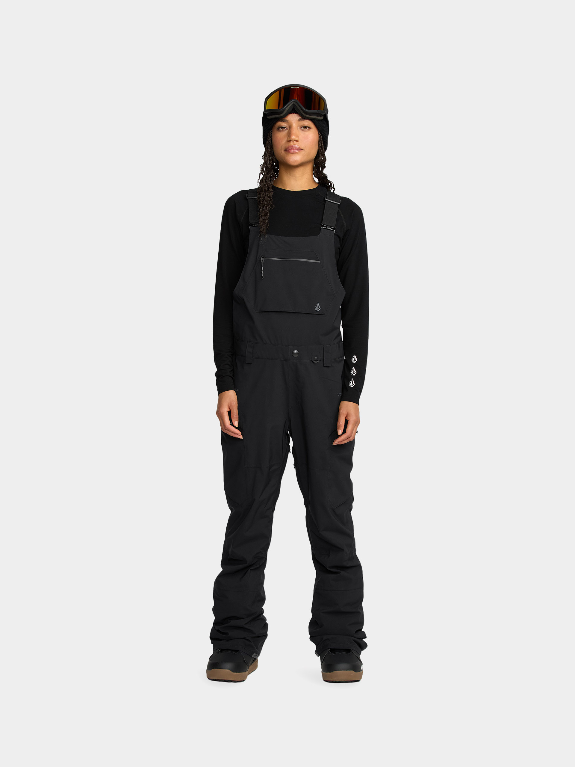 Snowboard nadrág Volcom Ash Stretch Gore Bib Overall Wmn (black)