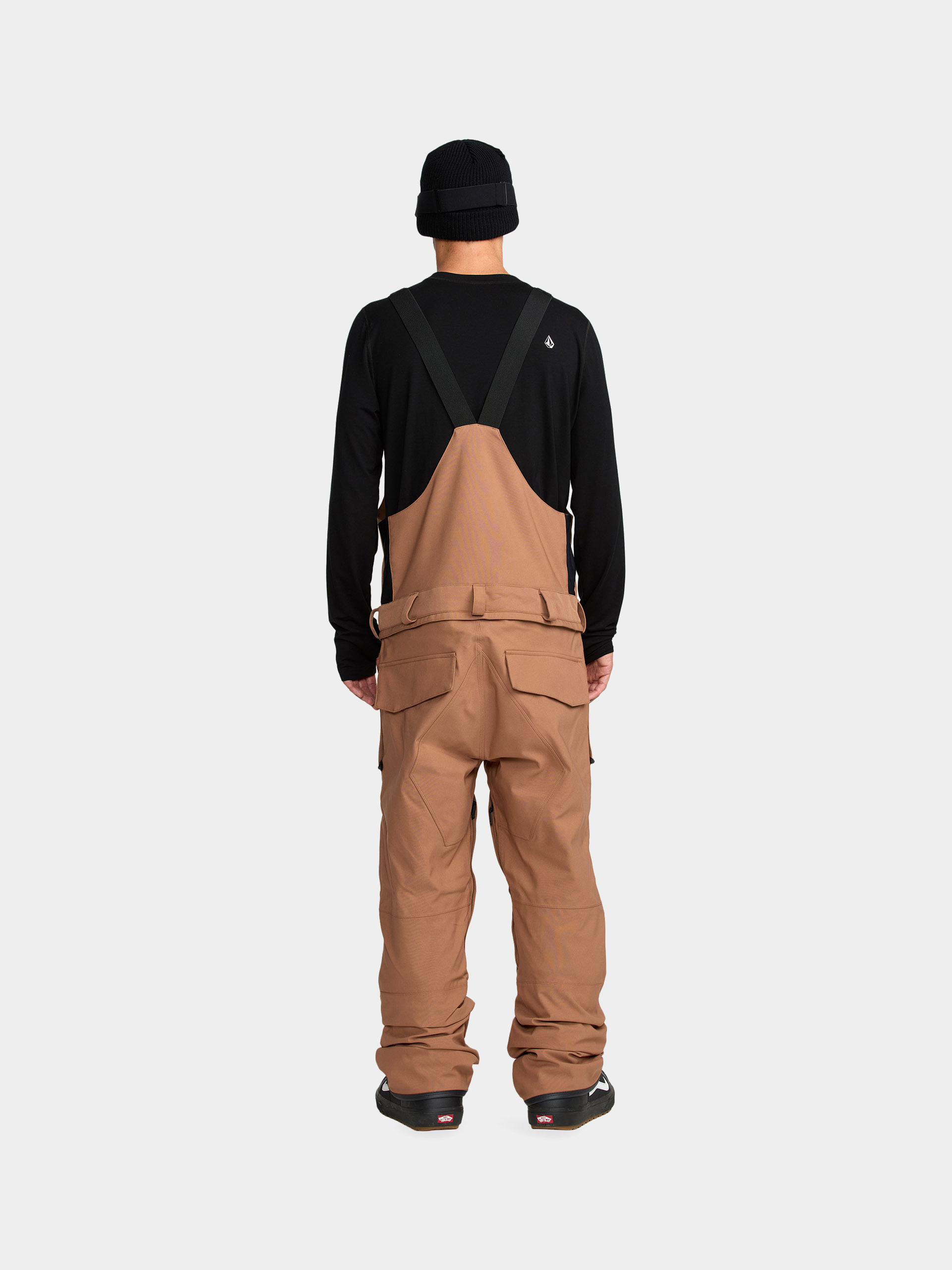Férfi Snowboard nadrág Volcom Roan Bib Overall (terra brown)