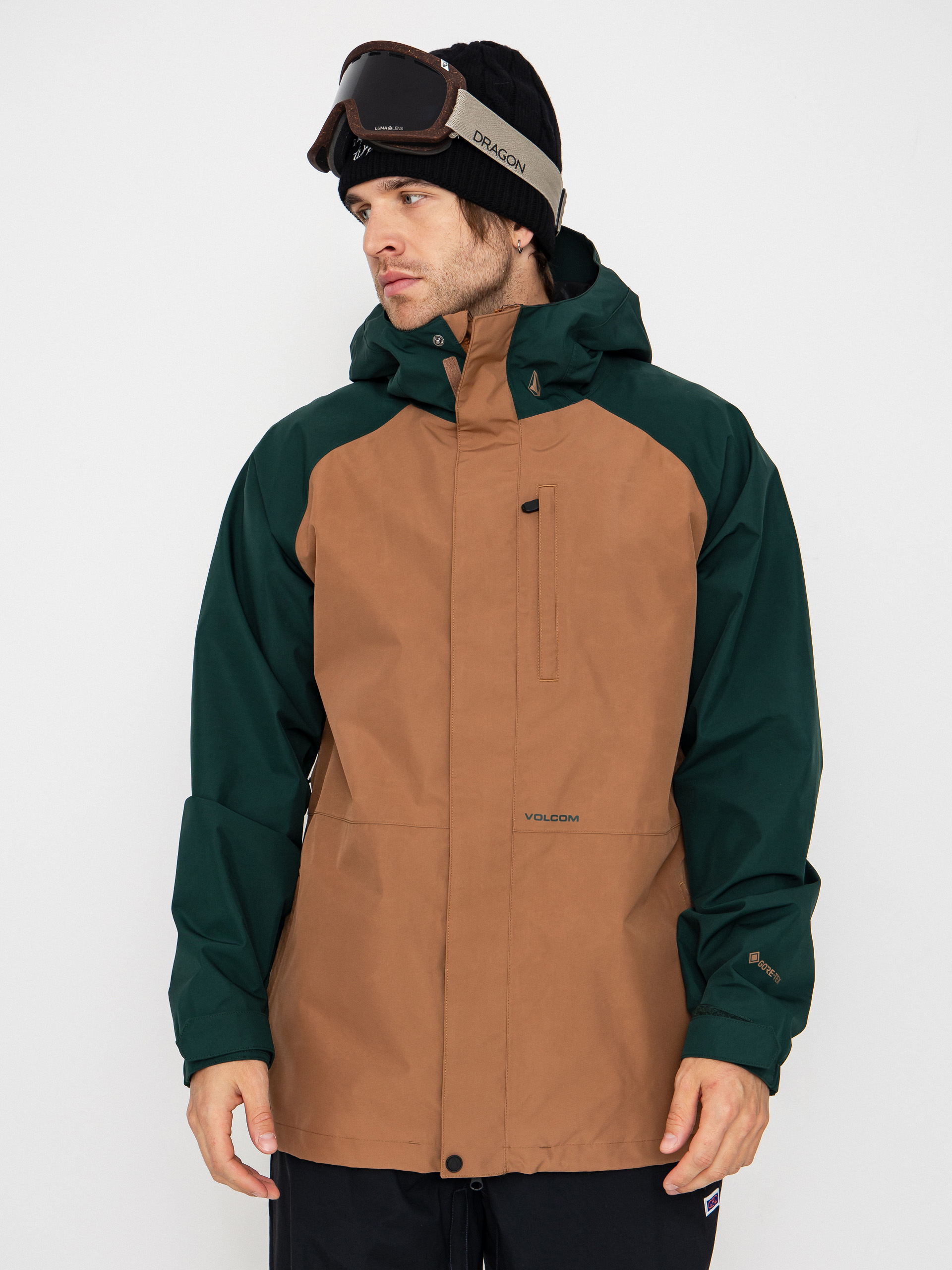 Férfi Volcom Dua Gore Tex Snowboard dzseki (terra brown)