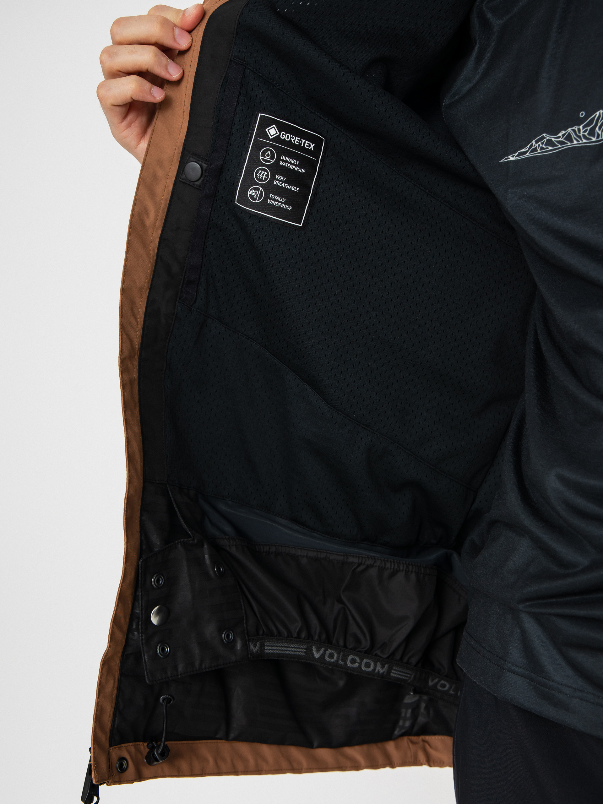 Férfi Volcom Dua Gore Tex Snowboard dzseki (terra brown)