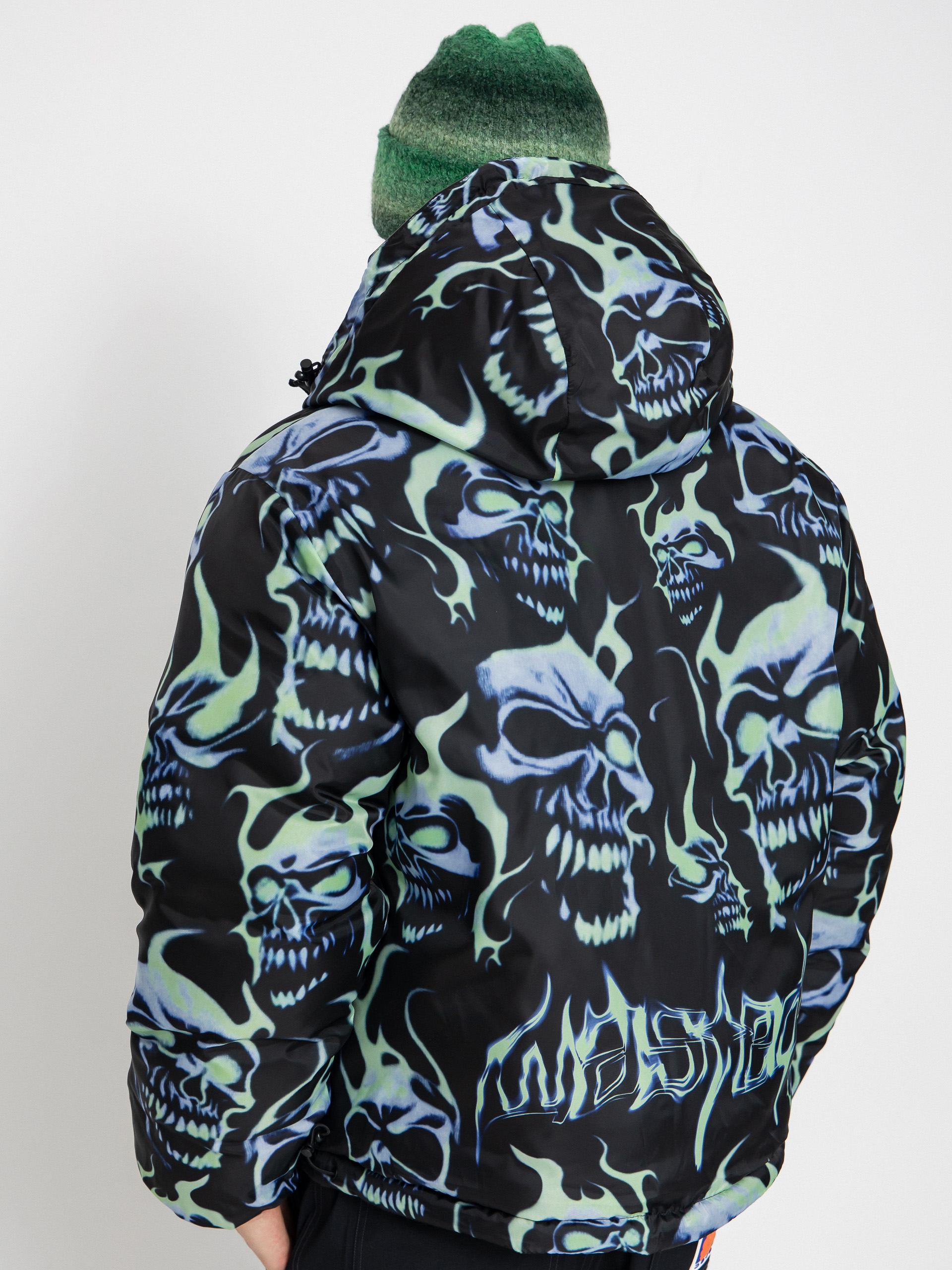 Wasted Paris Skull Puffer Dzseki (black)