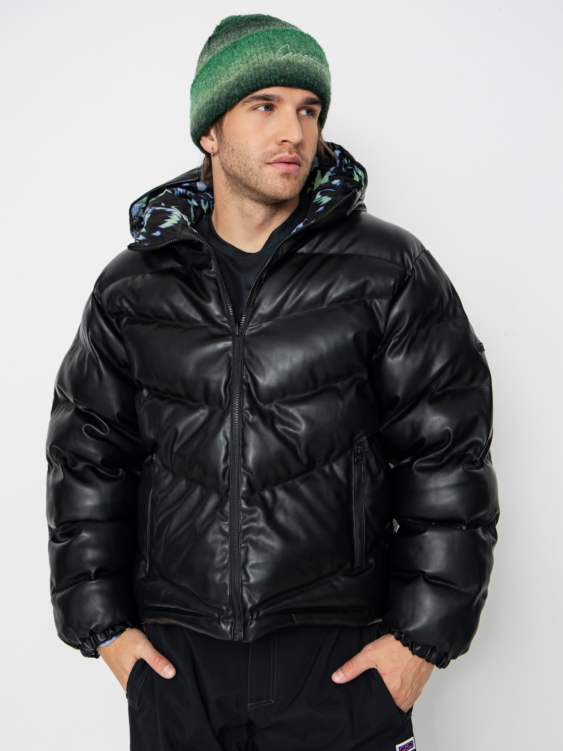 Wasted Paris Skull Puffer Dzseki (black)