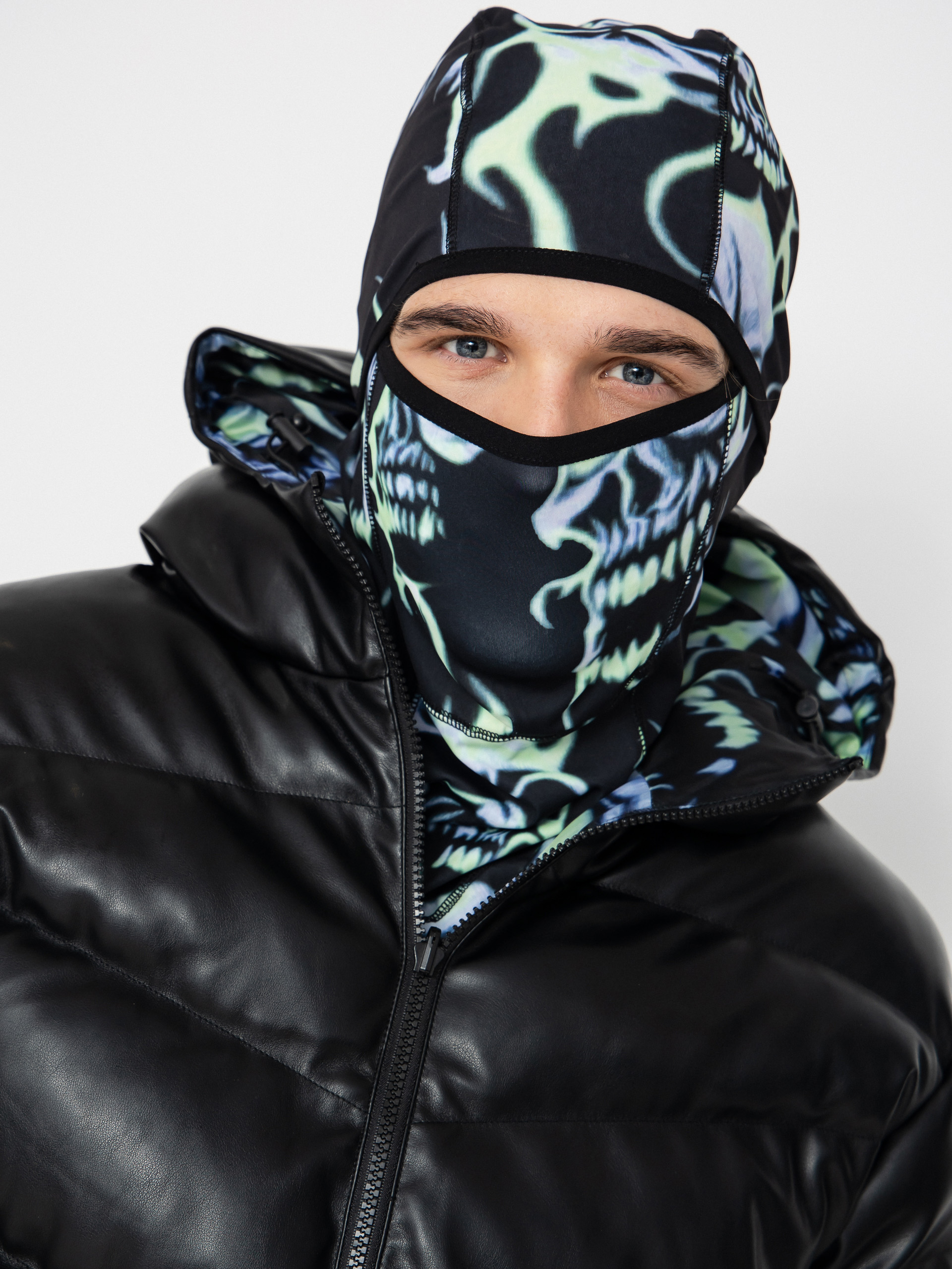 Wasted Paris Skull Puffer Dzseki (black)