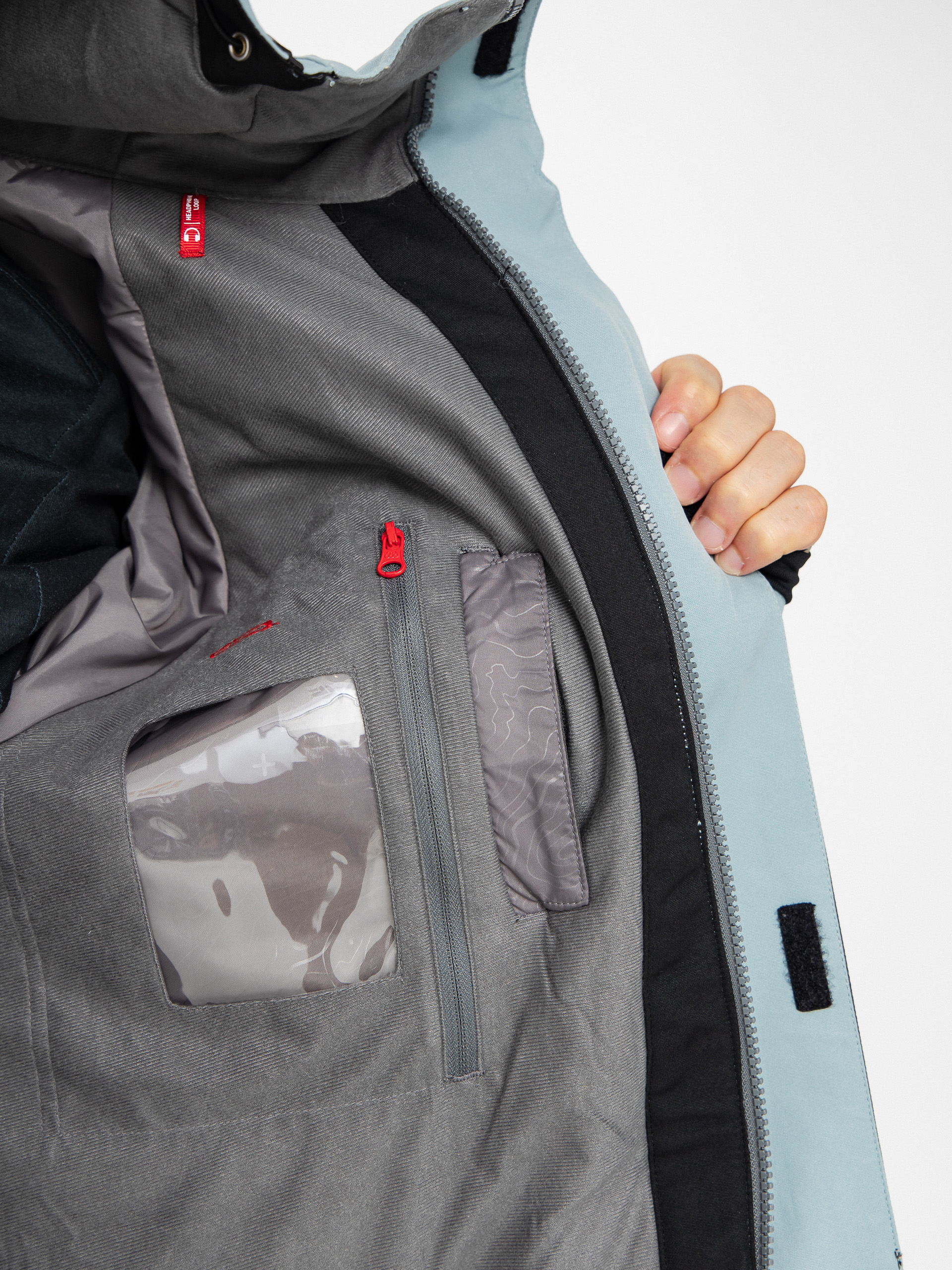 Férfi Snowboard dzseki 686 Geo Insulated (dusty marine colorblock)