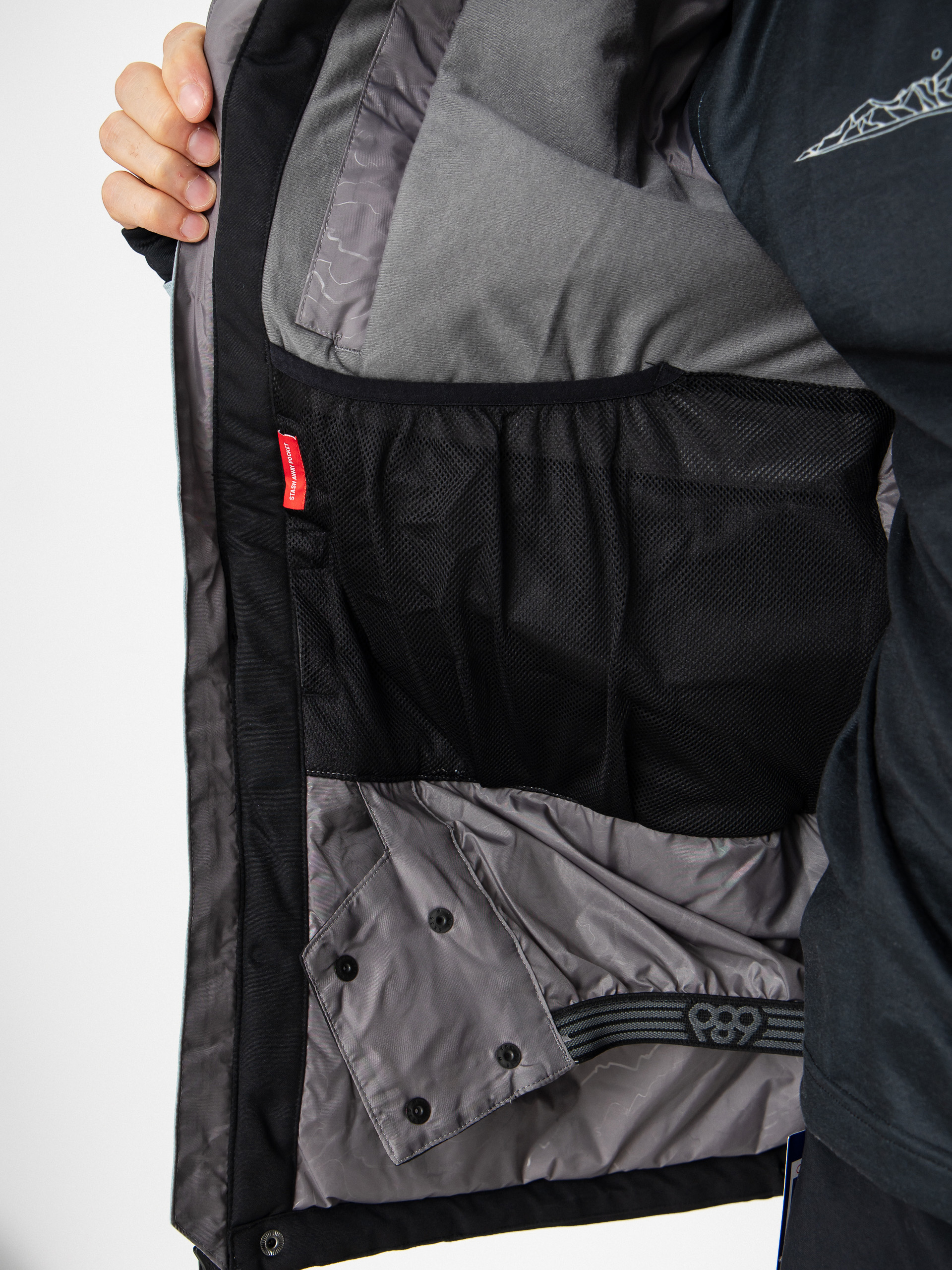 Férfi Snowboard dzseki 686 Geo Insulated (dusty marine colorblock)