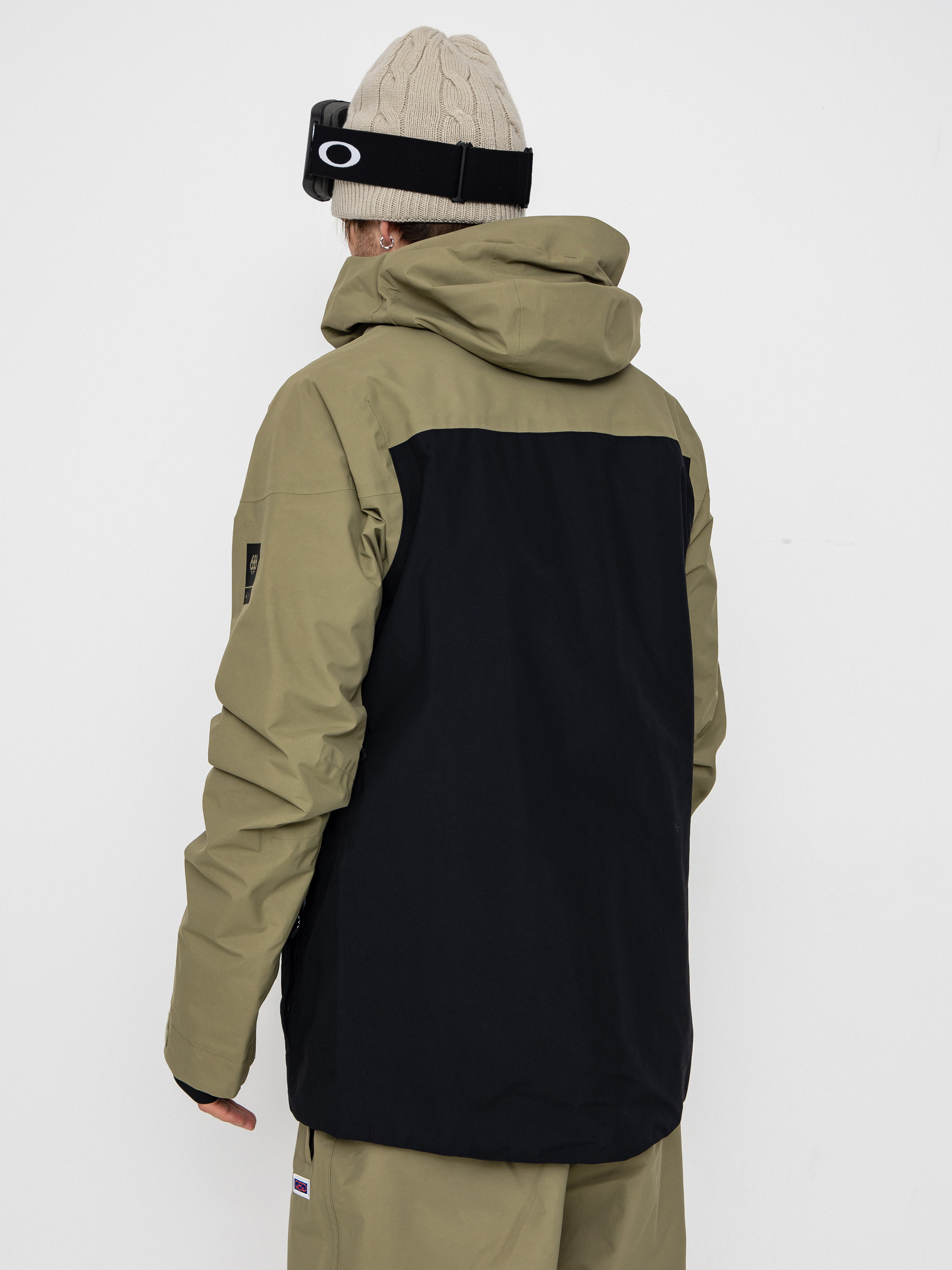 Férfi Snowboard dzseki 686 Gore-TeX GT Thermagraph (sage colorblock)