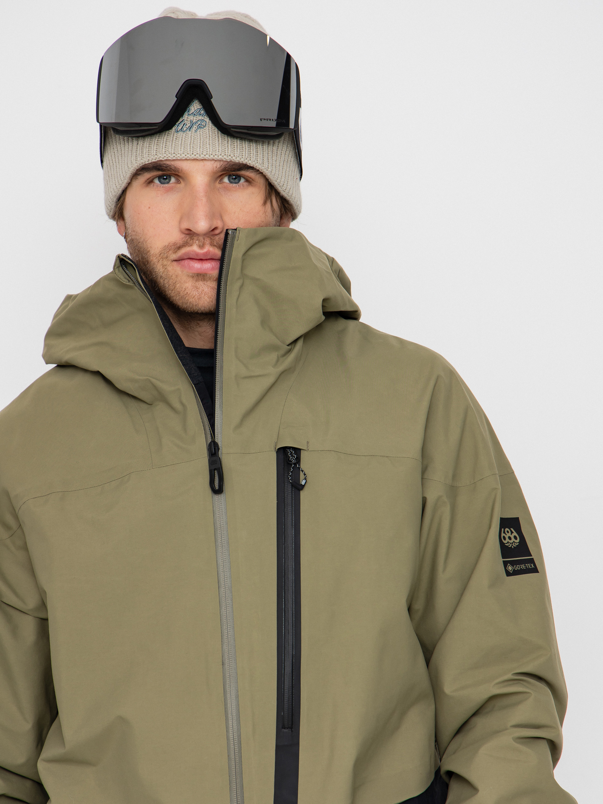 Férfi Snowboard dzseki 686 Gore-TeX GT Thermagraph (sage colorblock)