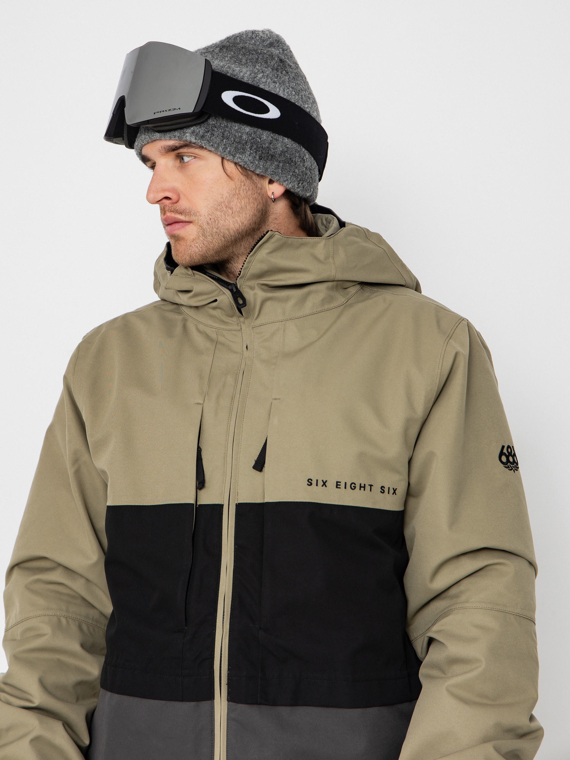 Férfi Snowboard dzseki 686 Smarty 3 In 1 Form (sage colorblock)