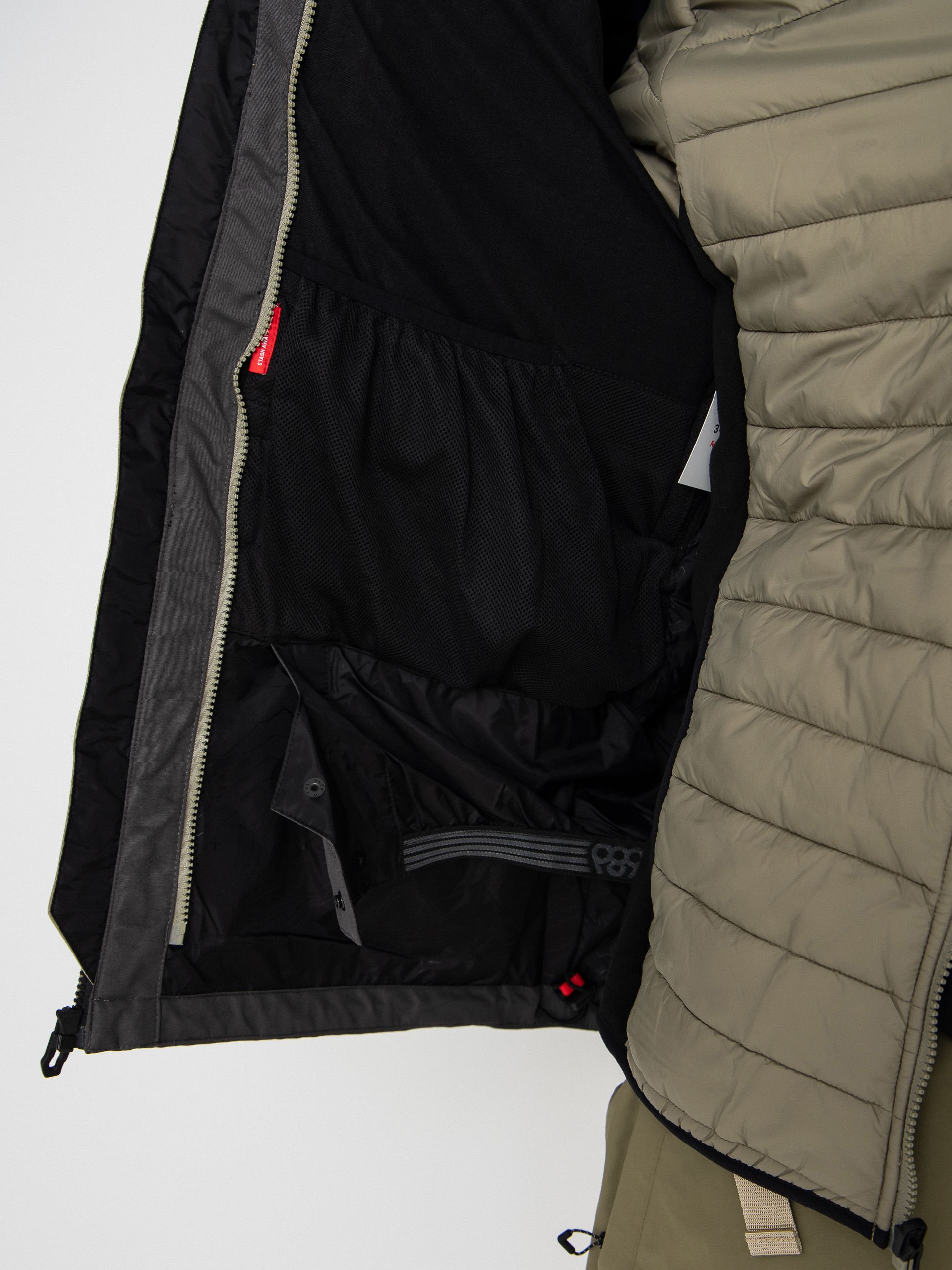 Férfi Snowboard dzseki 686 Smarty 3 In 1 Form (sage colorblock)