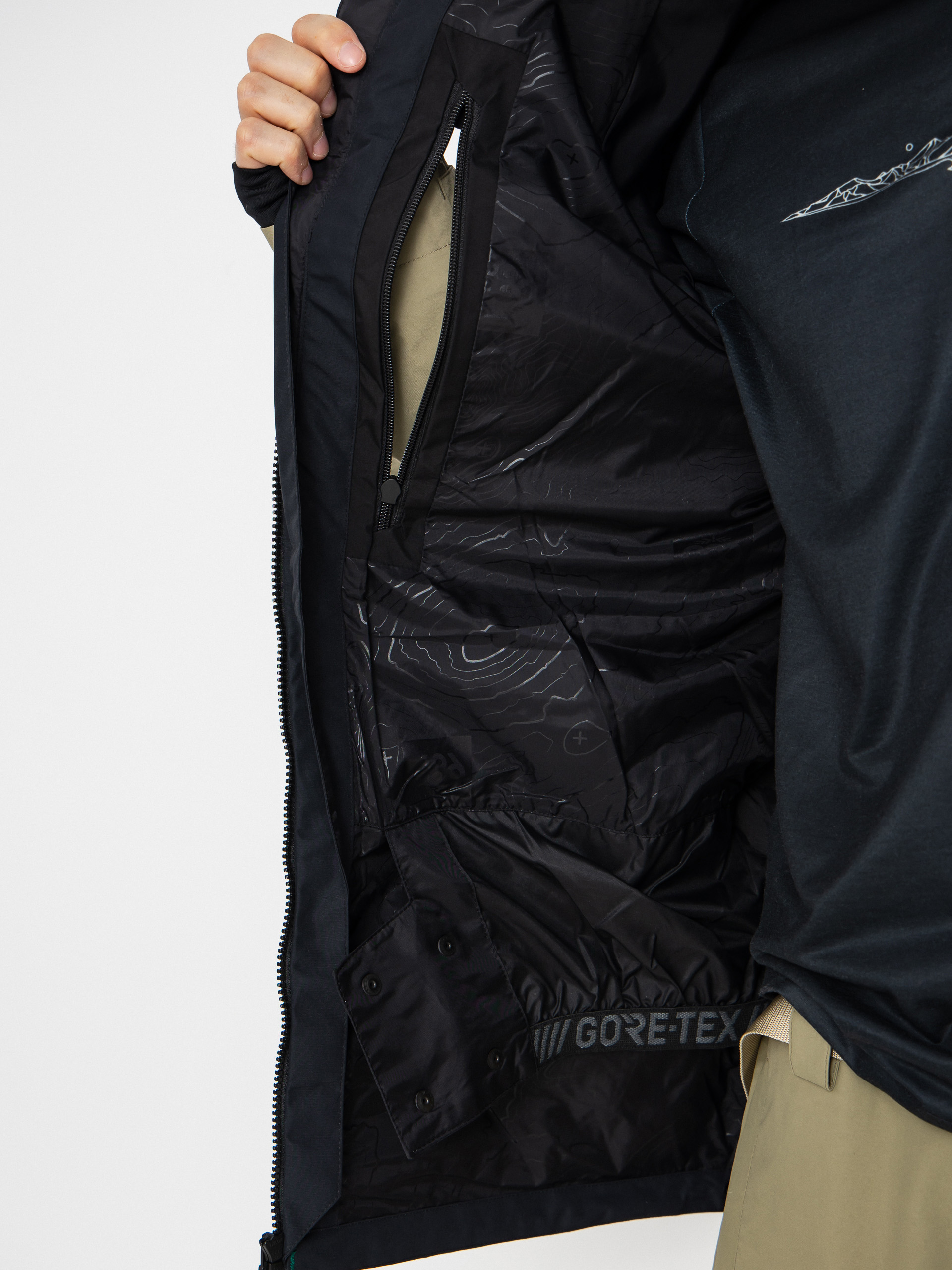 Férfi Snowboard dzseki 686 Gore-TeX Core (sage colorblock)