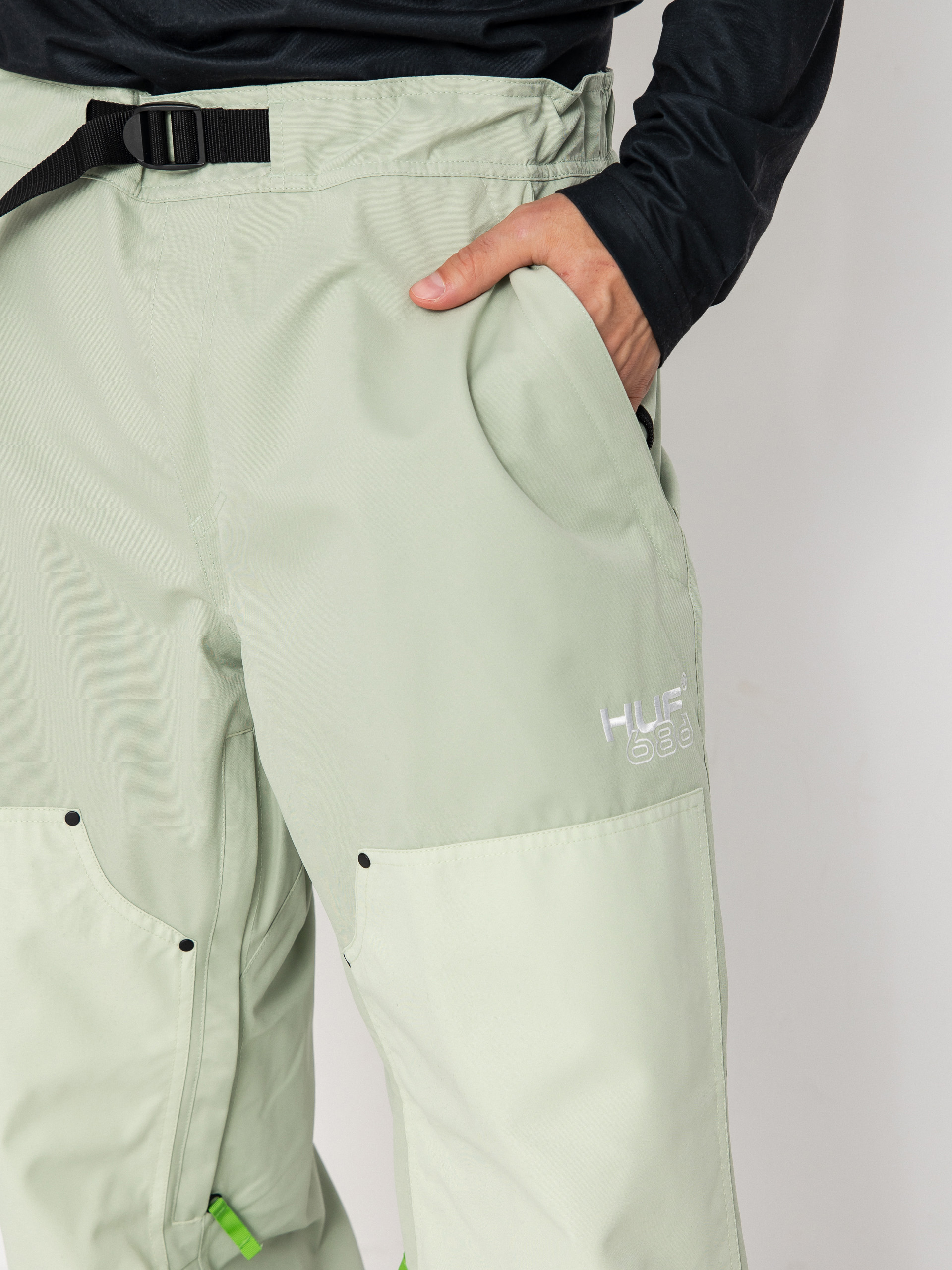 Férfi Snowboard nadrág 686 X Huf Double H (huf green colorblock)