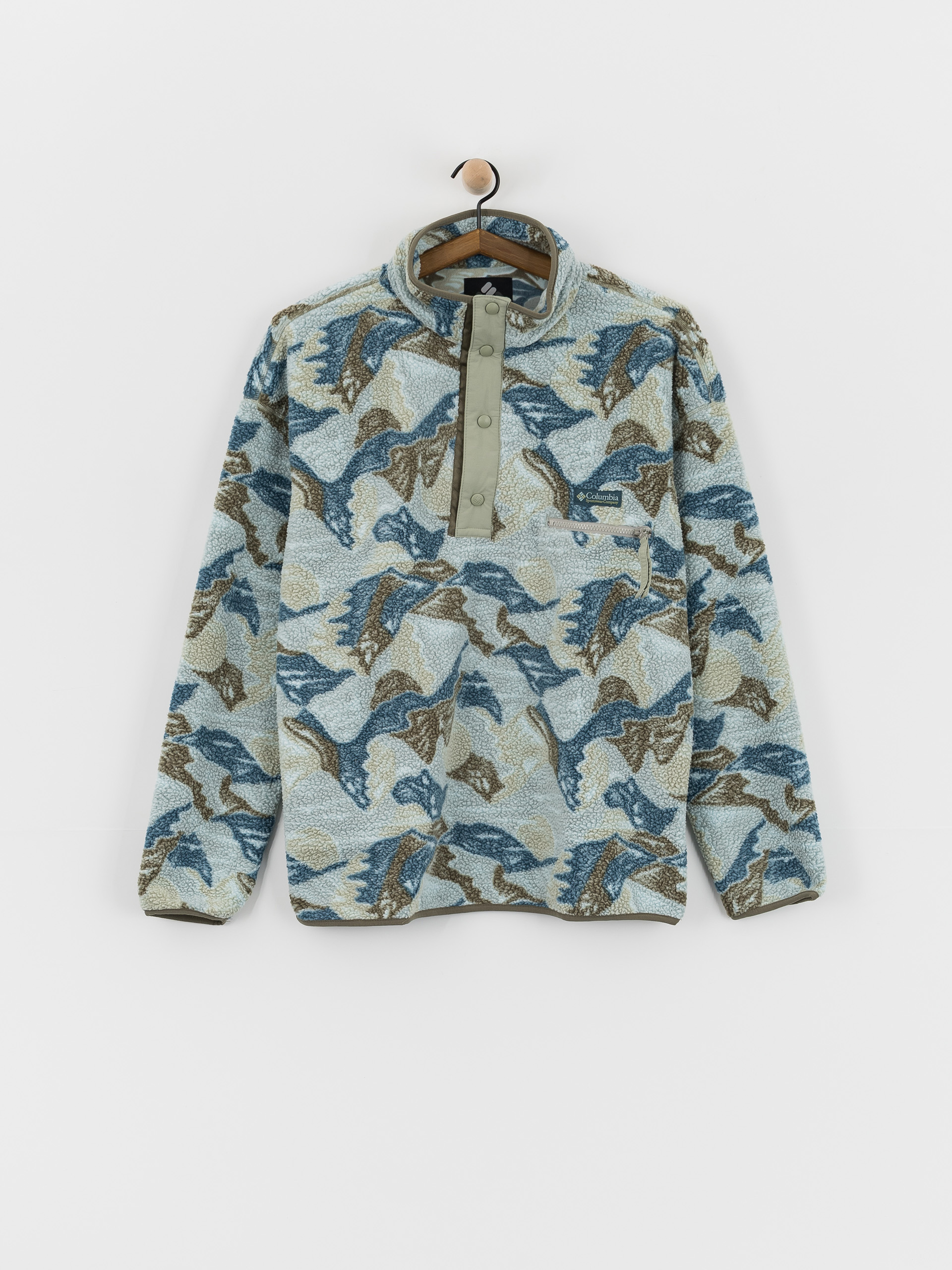 Columbia Helvetia II Printed Half Snap Polár pulóver (safari/sunscapes)