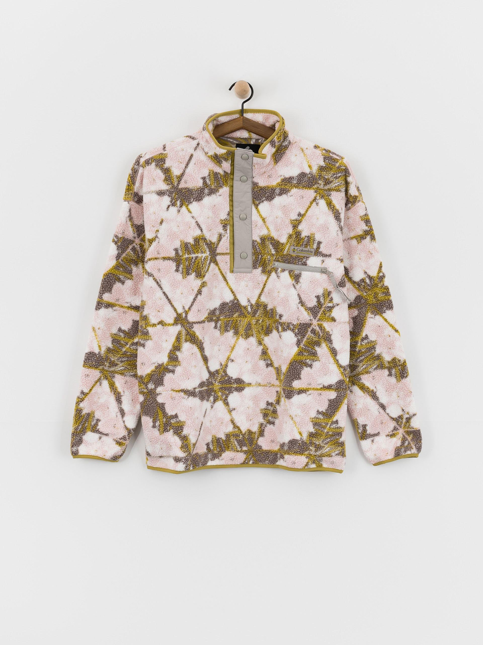 Columbia Helvetia II Printed Half Snap Polár pulóver (pink agate/florascope)