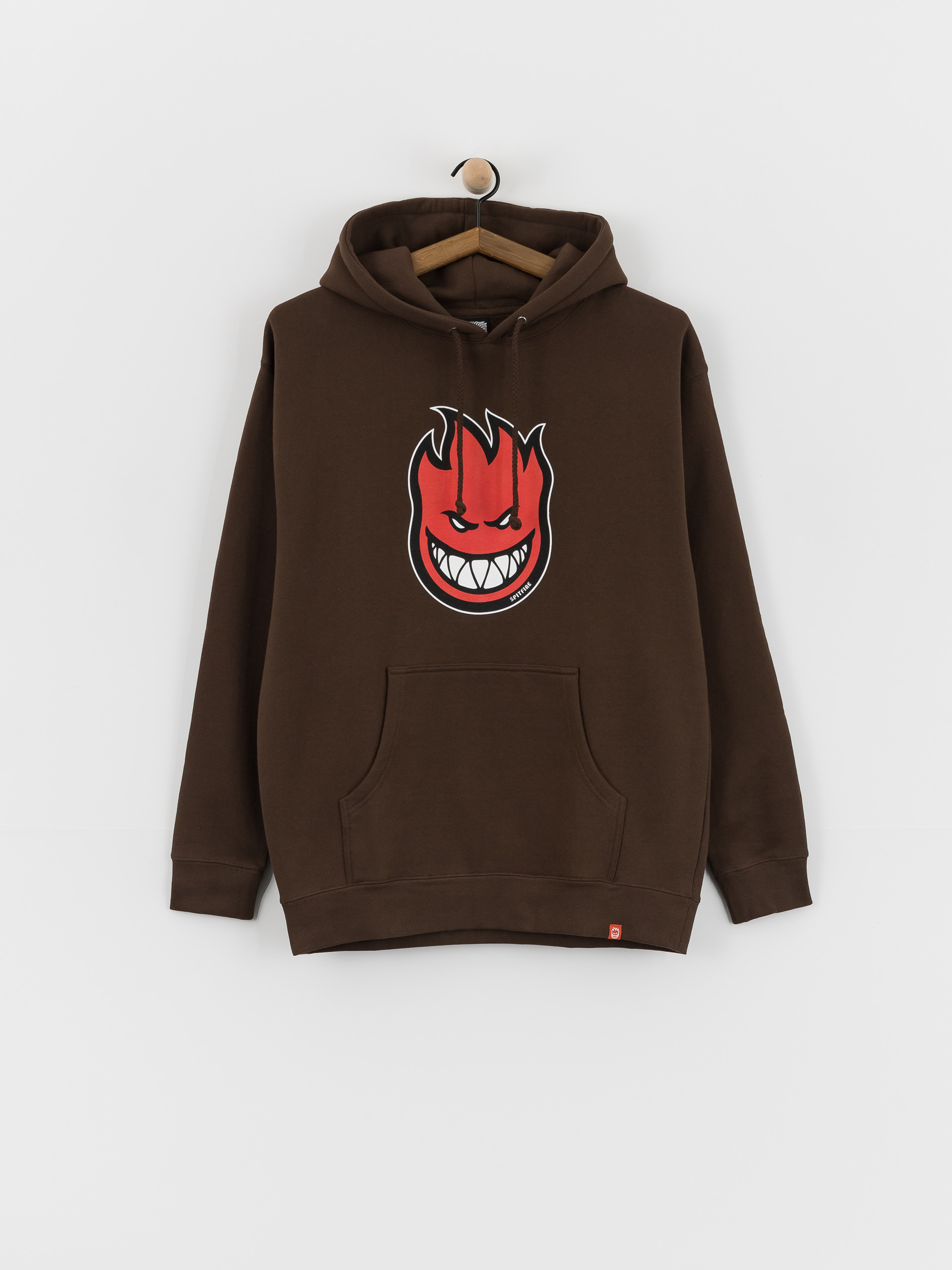 Spitfire Bighead Fill HD Kapucnis pulóver (brown w/red black & white print)