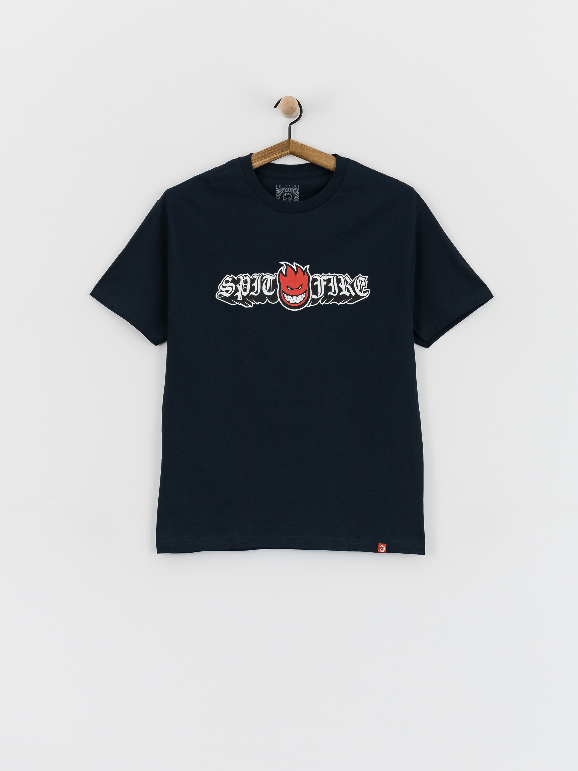 Spitfire Old E Drop Bighead Póló (true navy w/red black & white print)