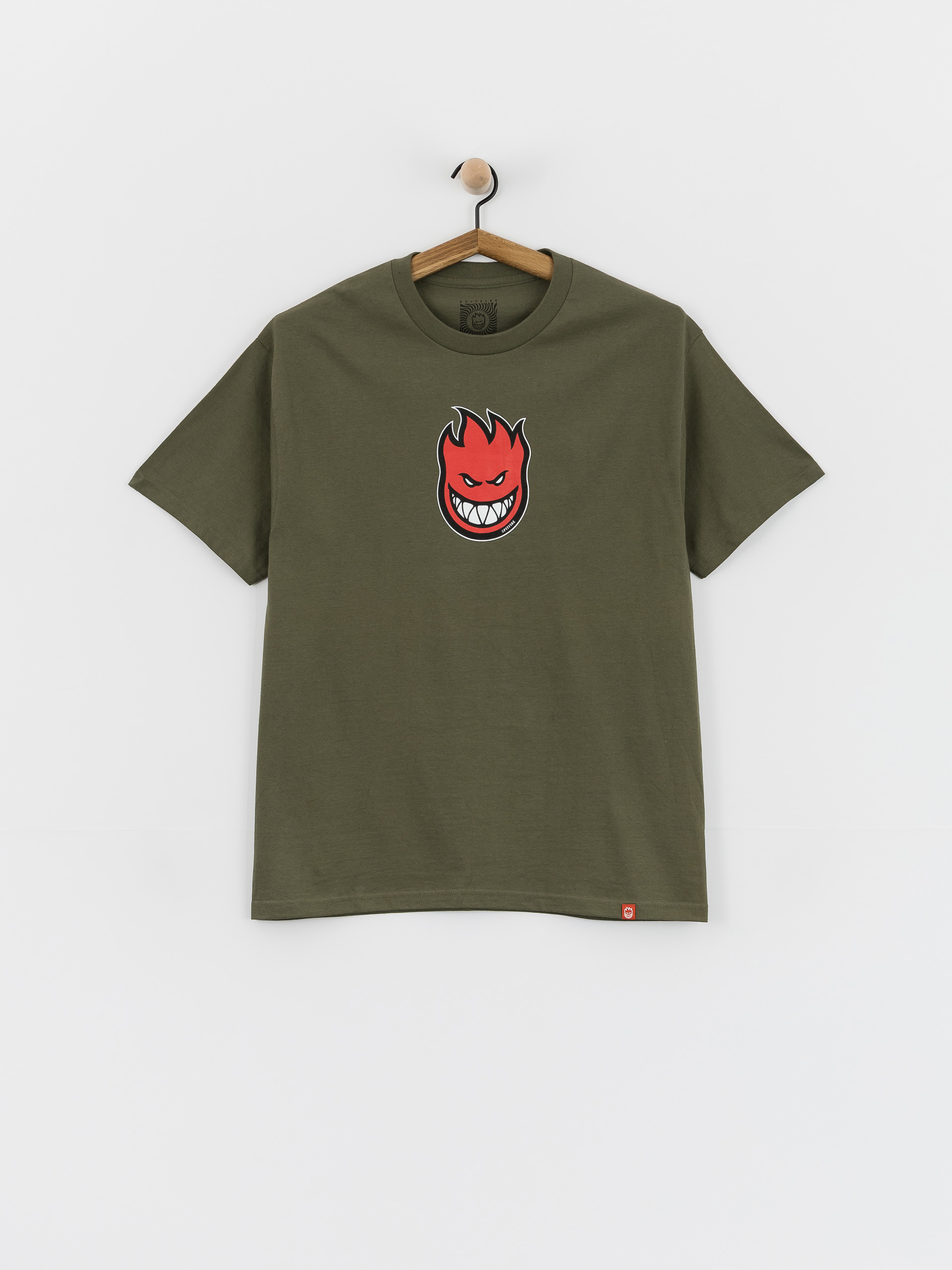 Spitfire Bighead Mid Fill Póló (military green w/red black & white print)