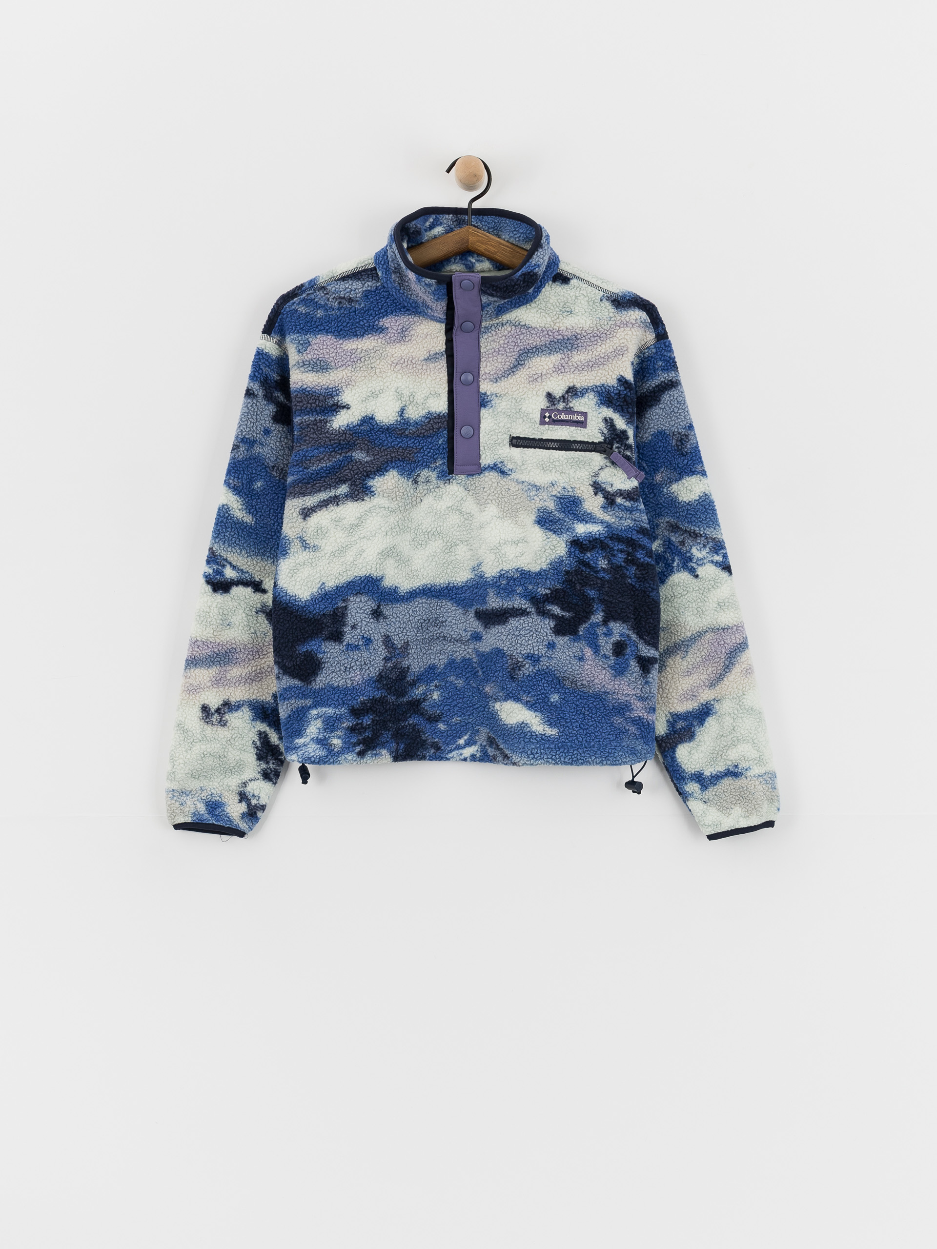 Columbia Helvetia II Printed Cropped Half Snap Wmn Polu00e1r pulu00f3ver (nocturnal/dreaming)