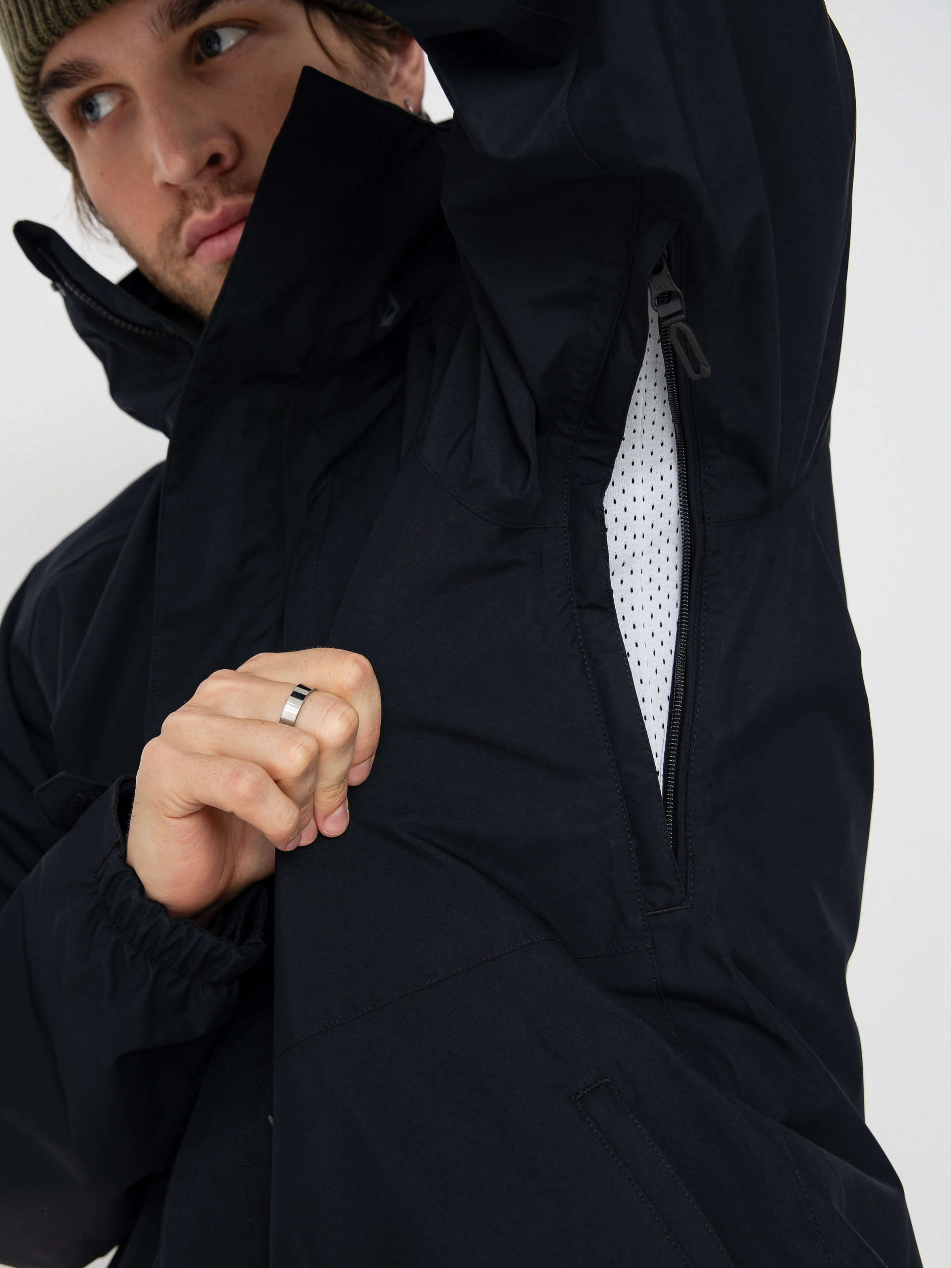 Férfi Snowboard dzseki Volcom Dua Gore Tex (black)