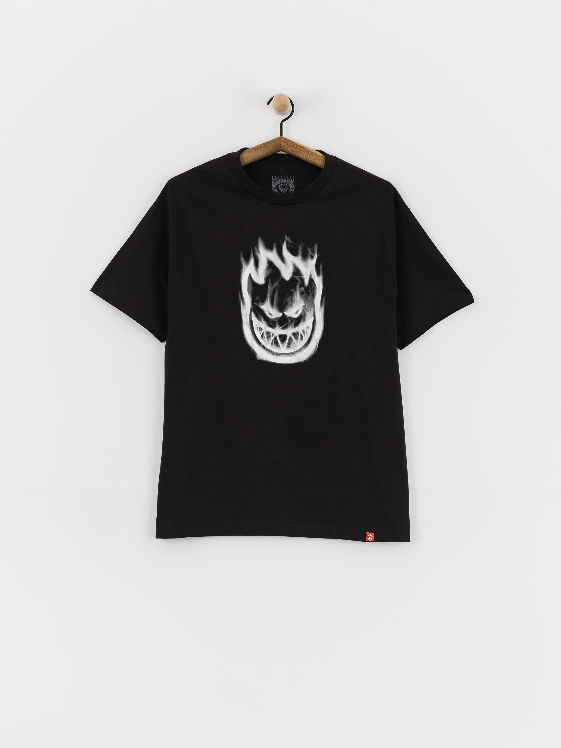 Spitfire Bighead Smoke Póló (black w/white print)