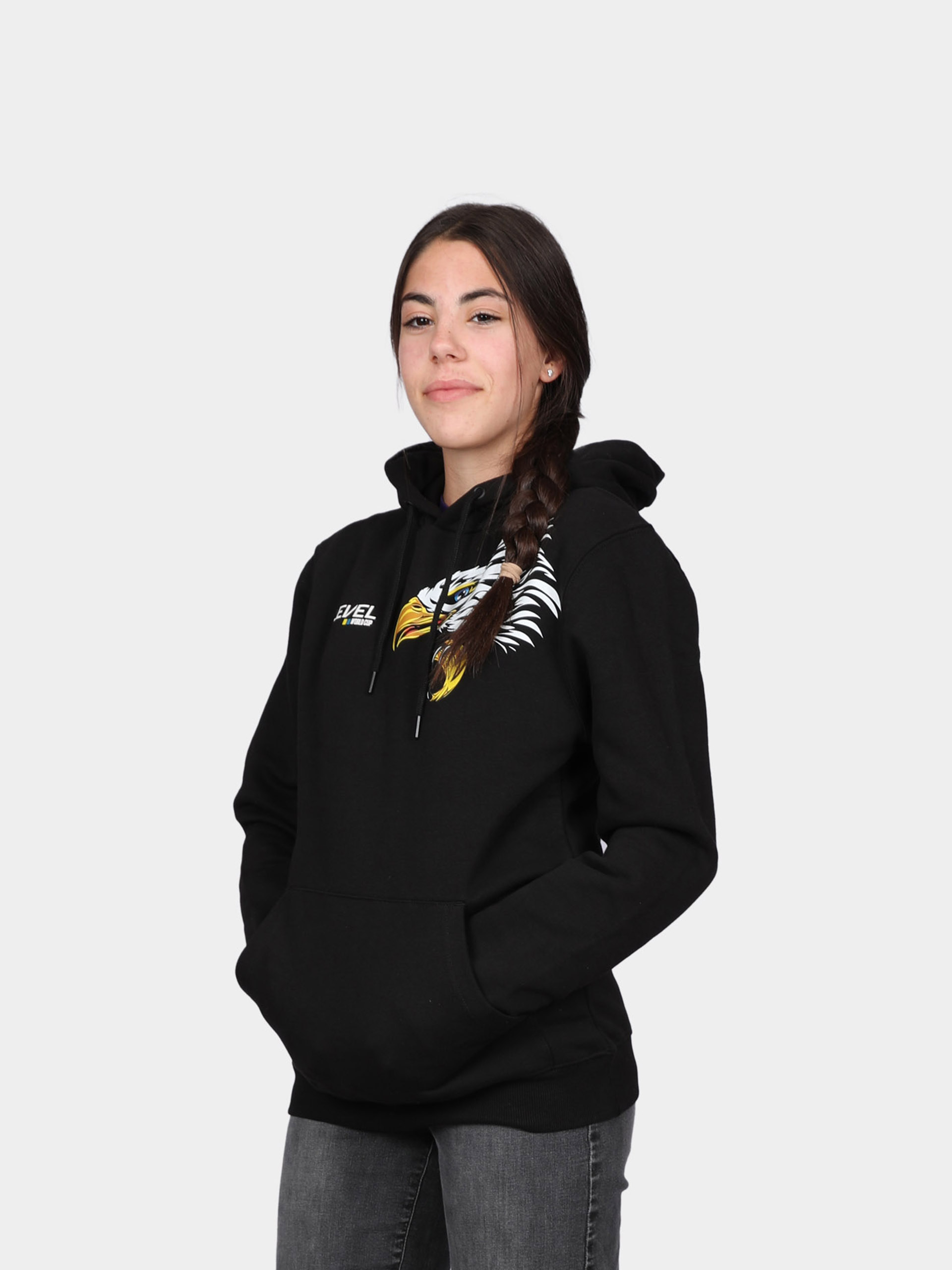 Pulóver Level Hoodie Level World Cup JR (black)