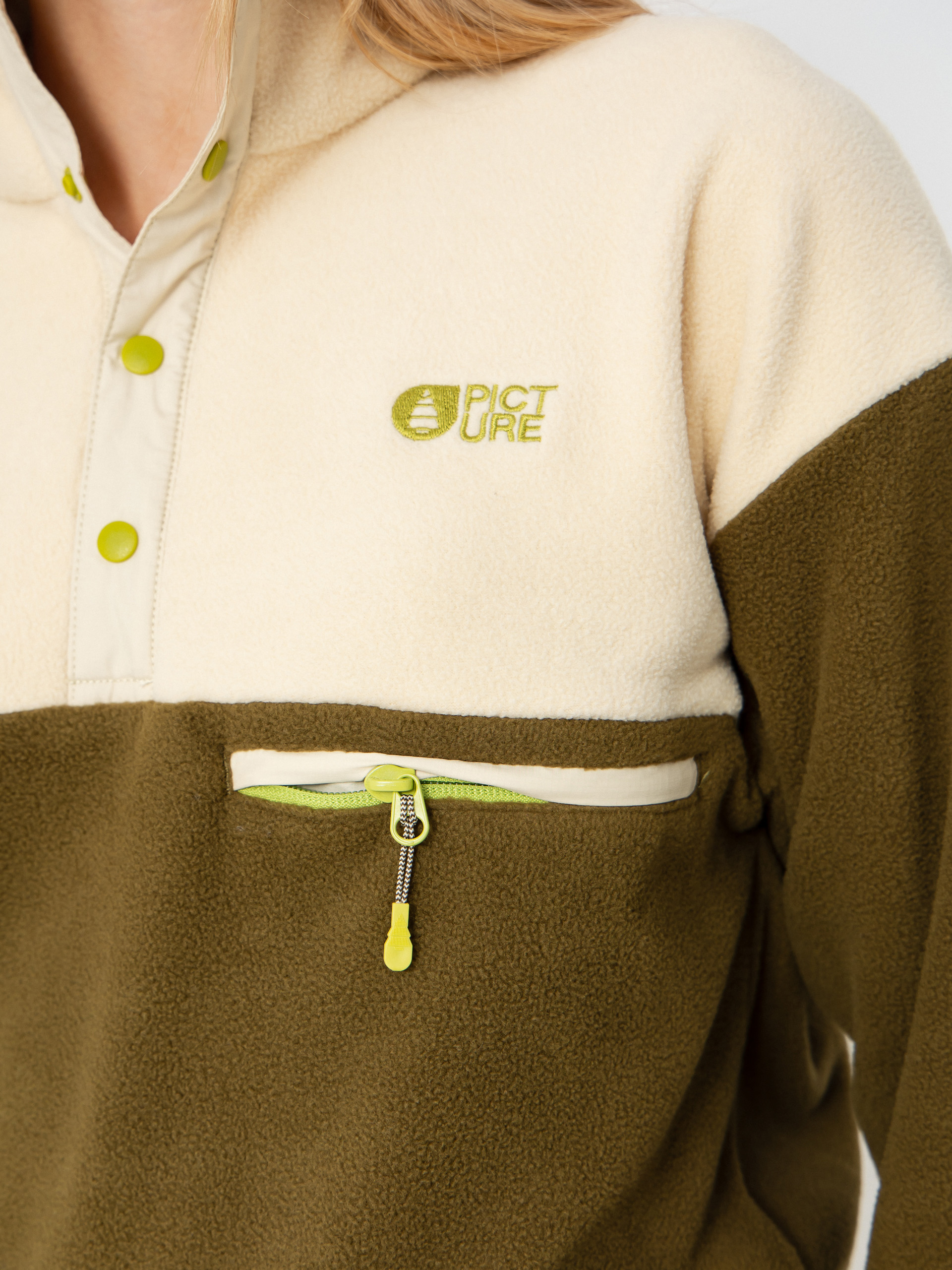 Női Picture Arcca 1/4 Zip Polár pulóver (tobacco)