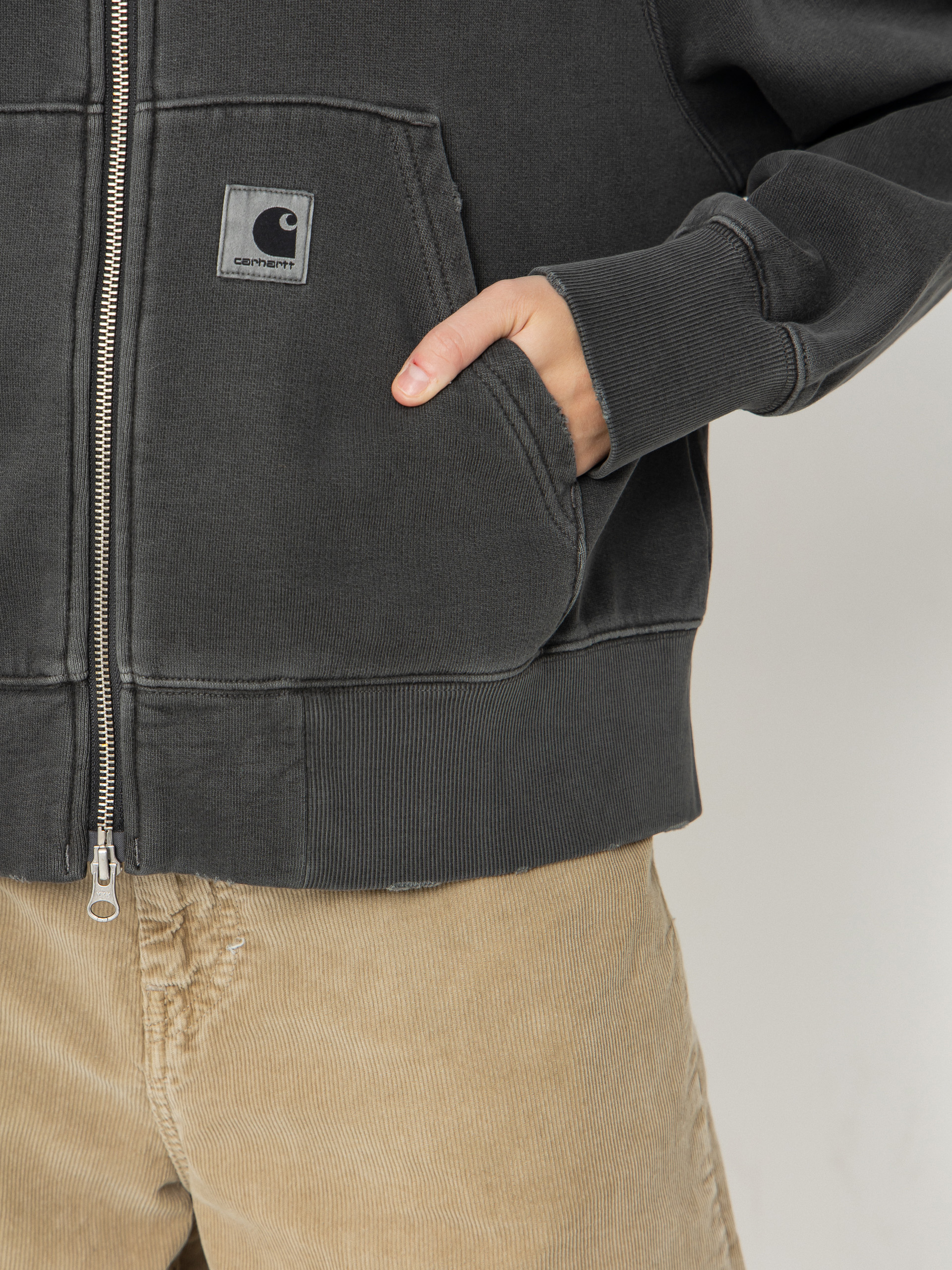 Kapucnis pulóver Carhartt WIP Torion ZHD Wmn (black)