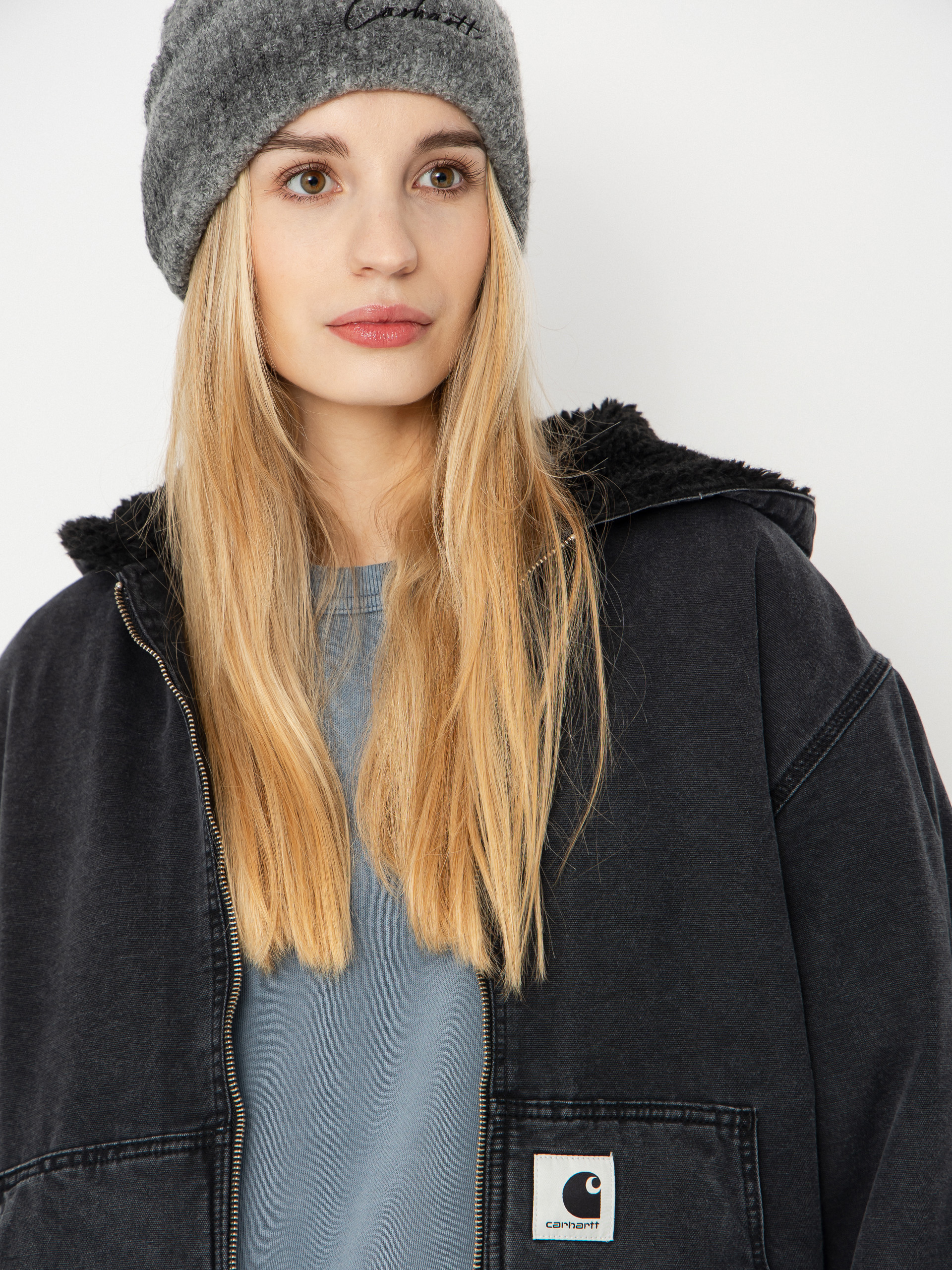 Dzseki Carhartt WIP Hooded Mitch Wmn (black)