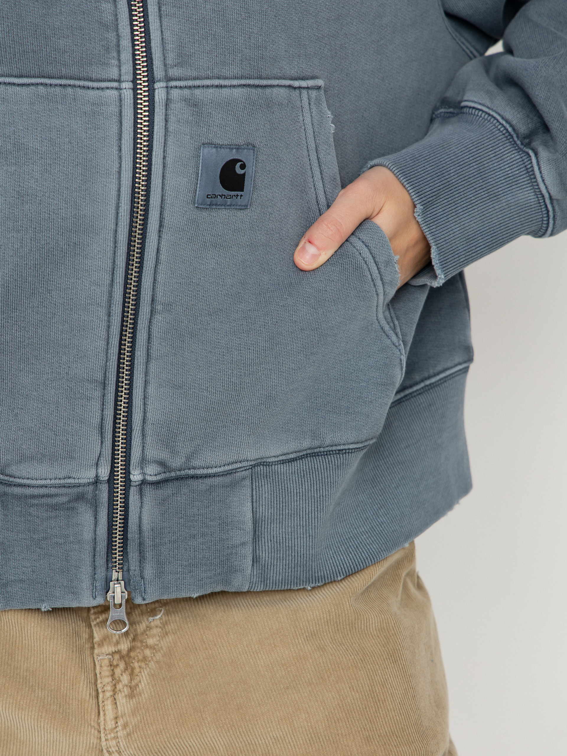 Kapucnis pulóver Carhartt WIP Torion ZHD Wmn (office blue)