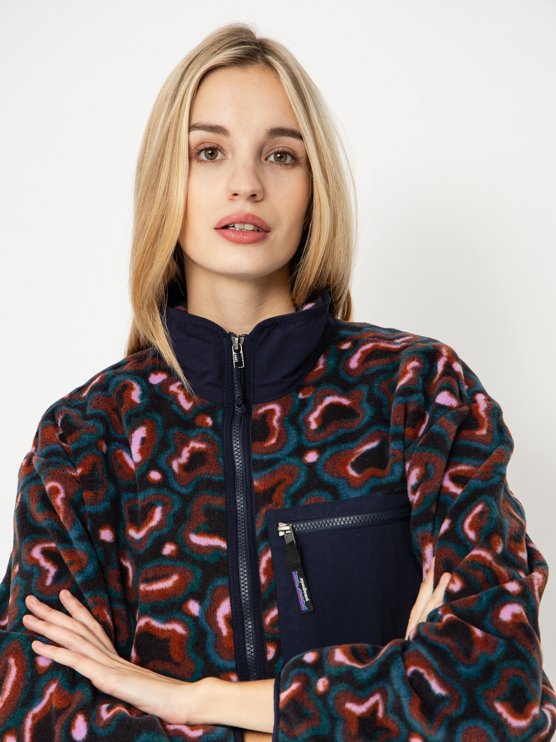 Női Patagonia Synch Polár pulóver (soft spirea dried vanilla)