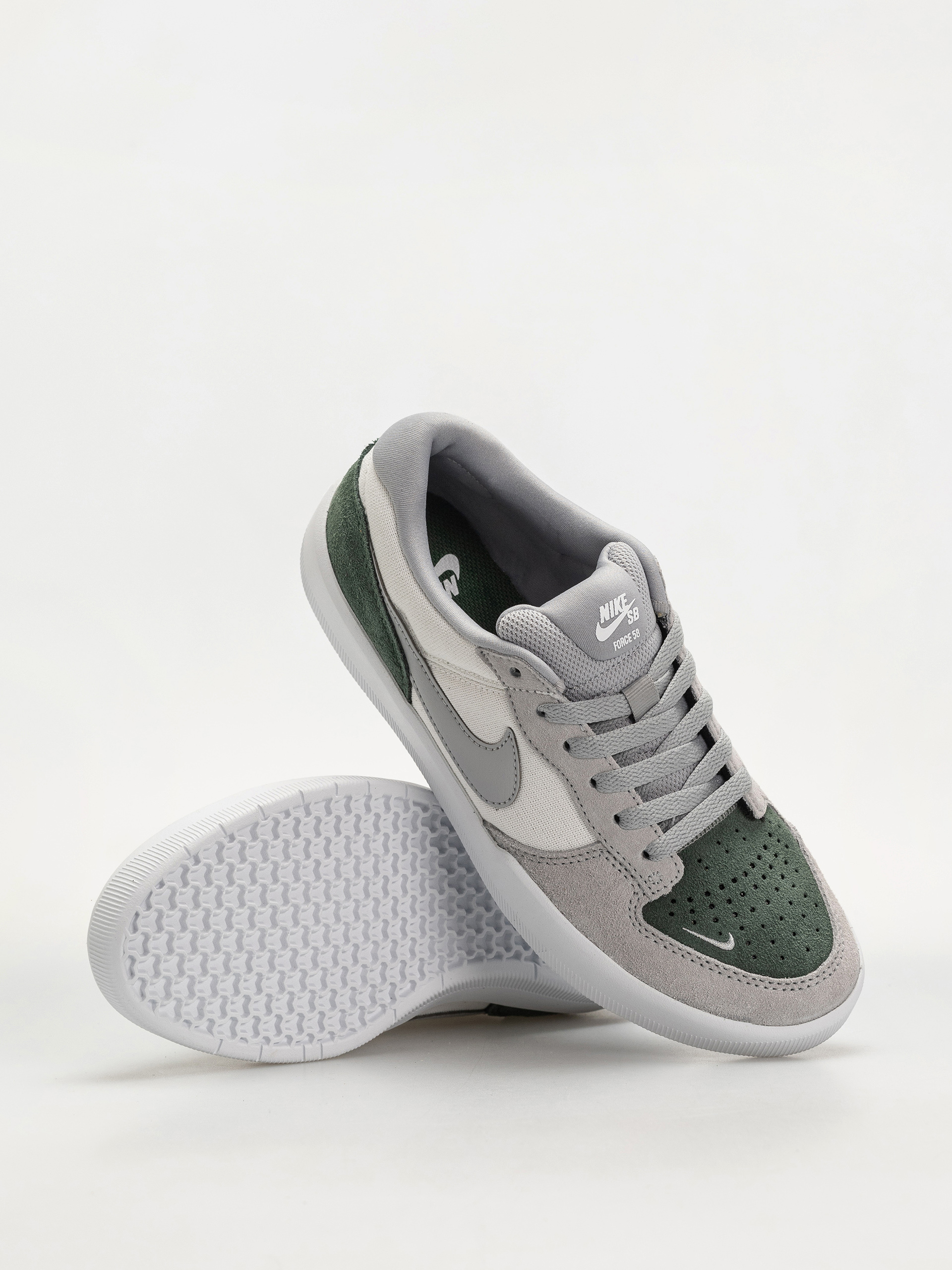 Nike SB Force 58 Cipők (white/flt silver fir white)