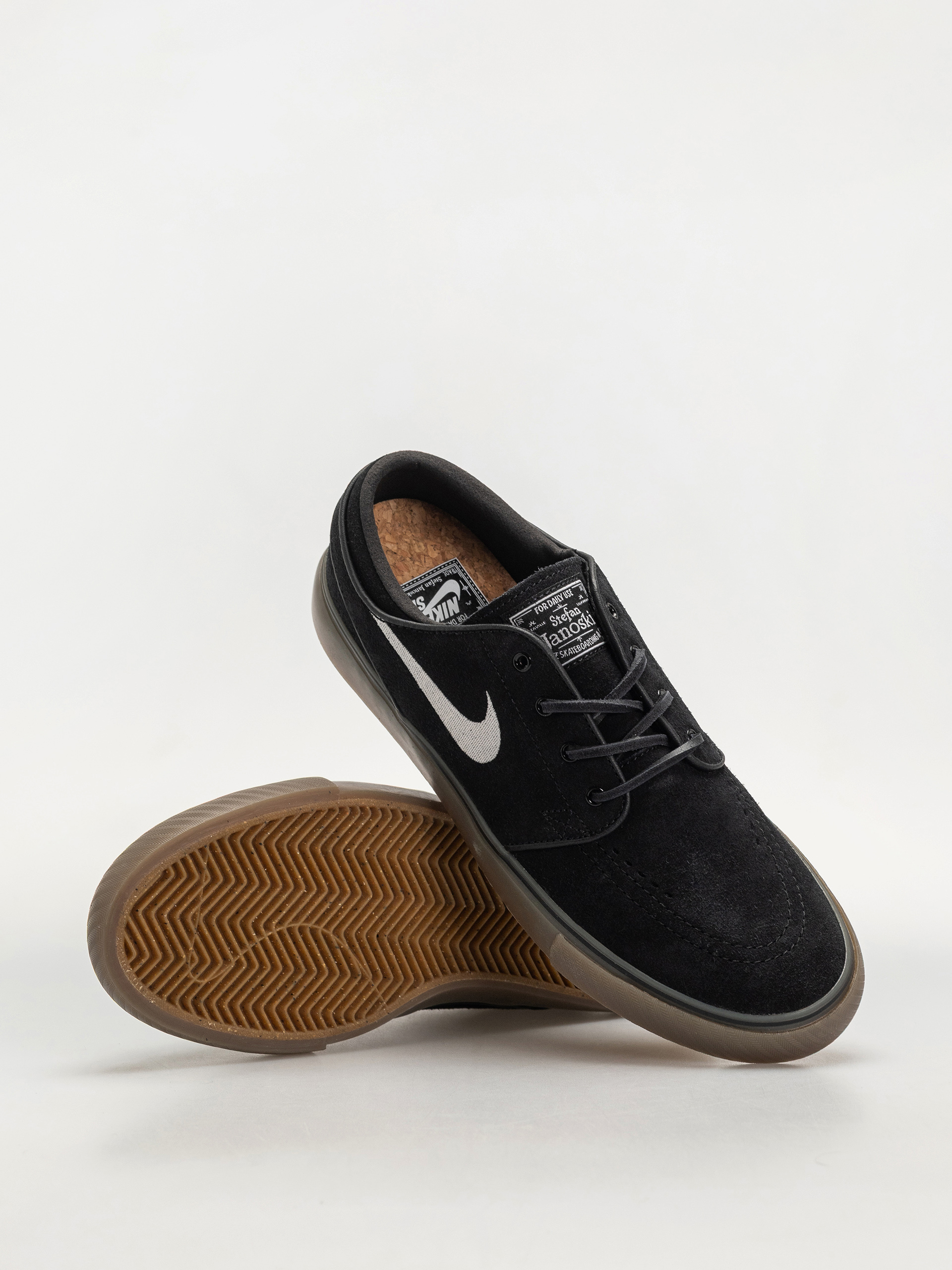 Nike SB Zoom Janoski Og+ Cipők (black/white black gum light brown)