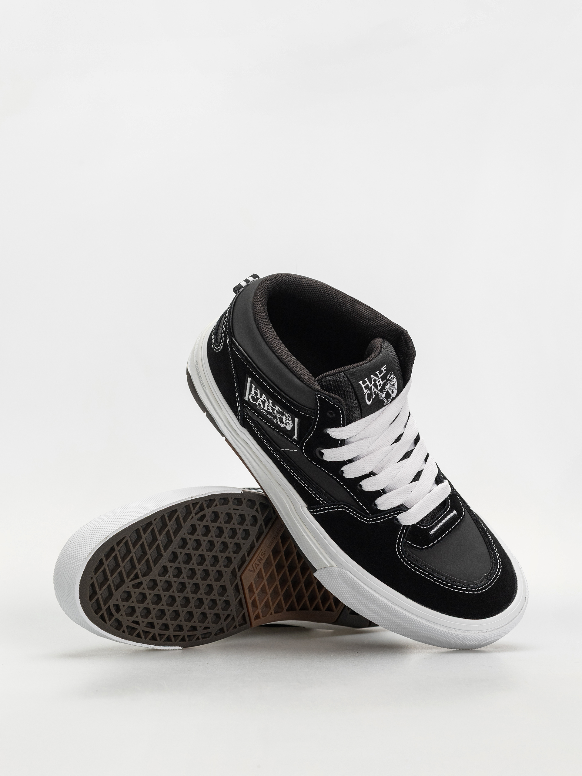 Vans Skate Half Cab Wafflecup Cipők (black/white)