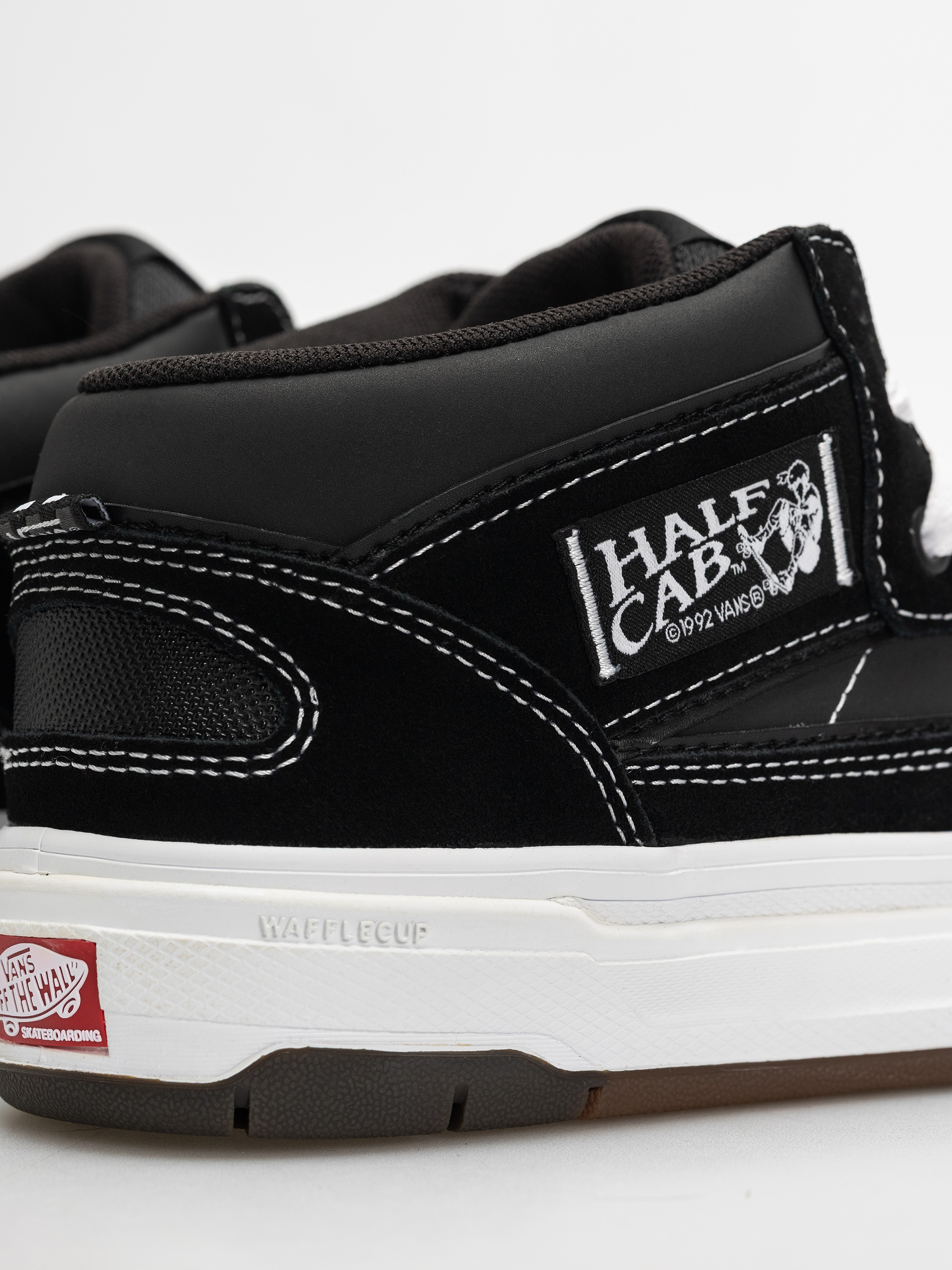 Vans Skate Half Cab Wafflecup Cipők (black/white)