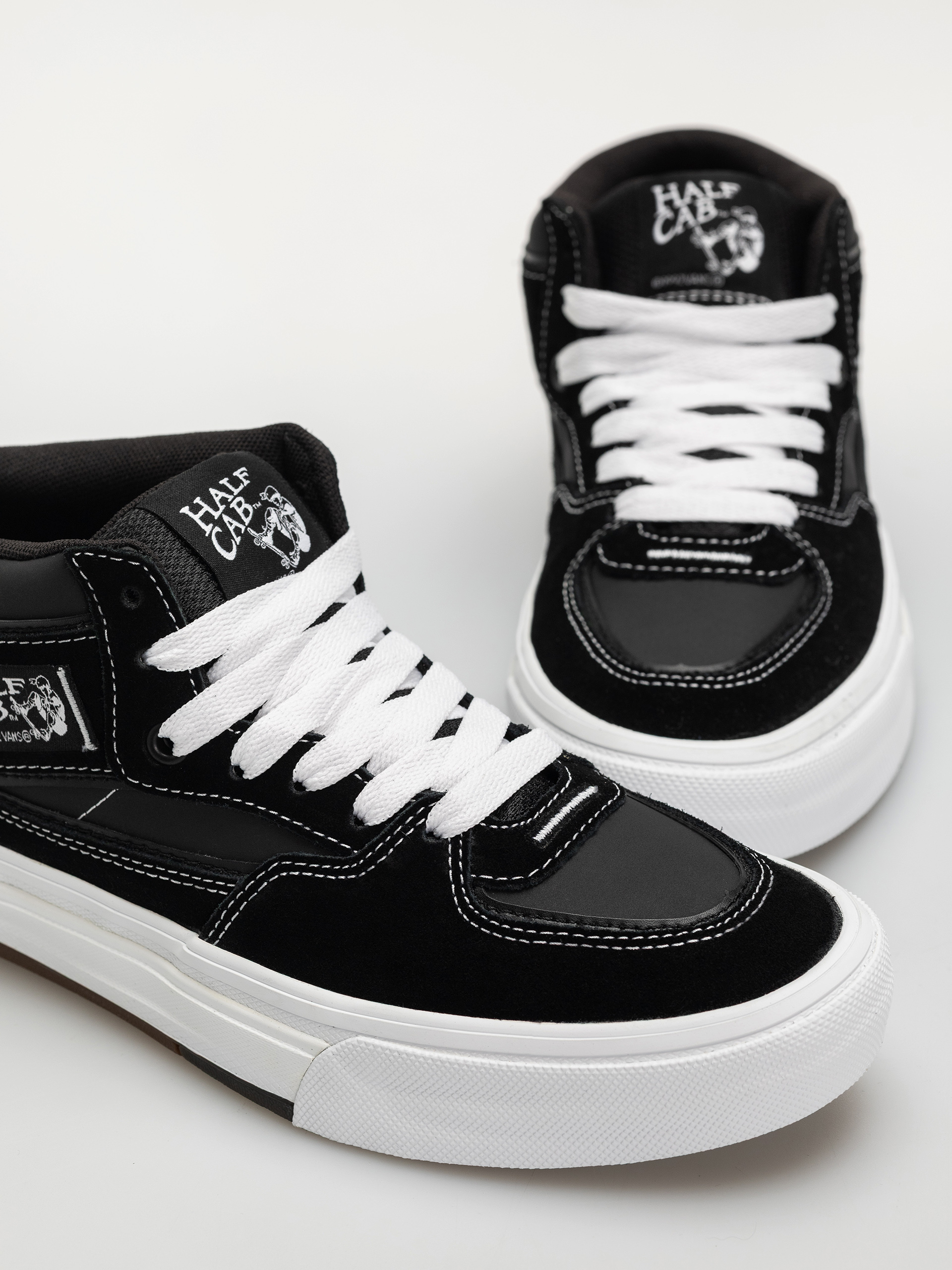 Vans Skate Half Cab Wafflecup Cipők (black/white)